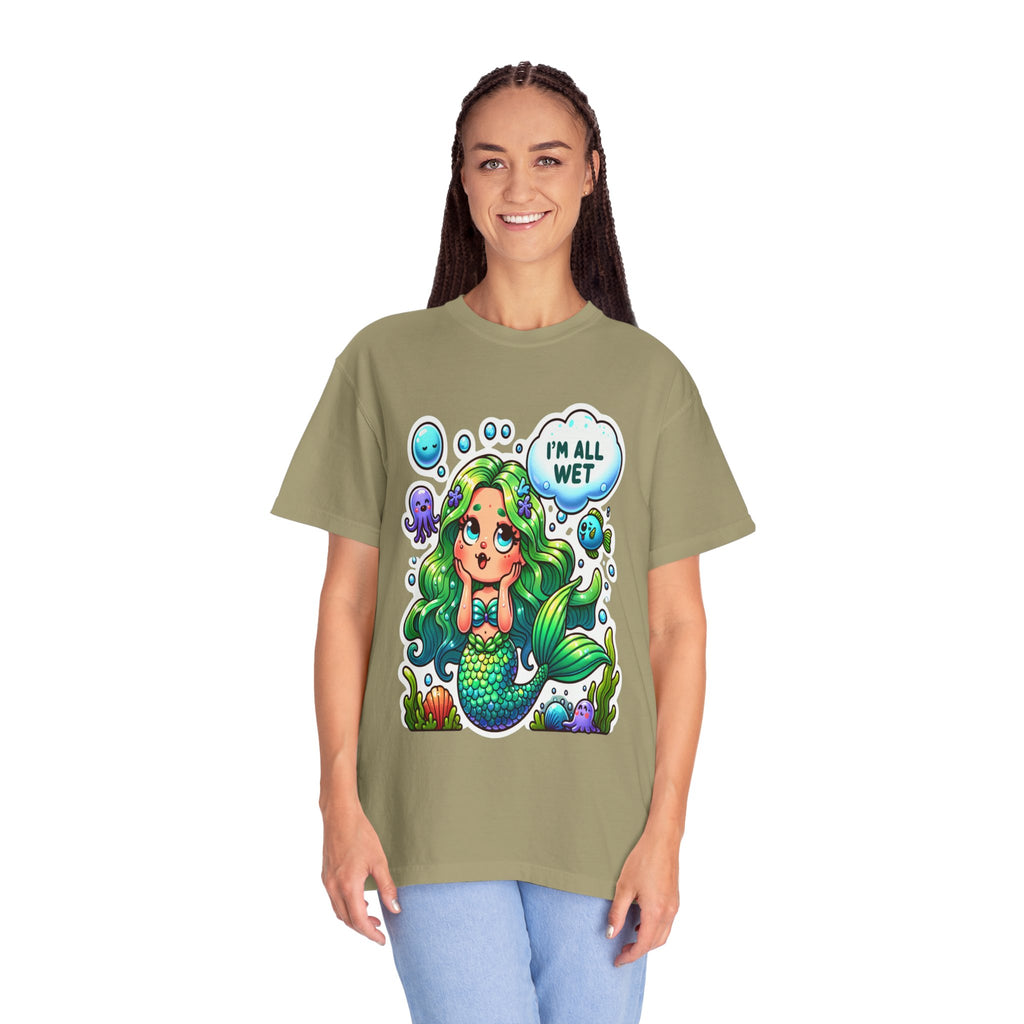 Unisex Garment-Dyed Mermaid T-shirt