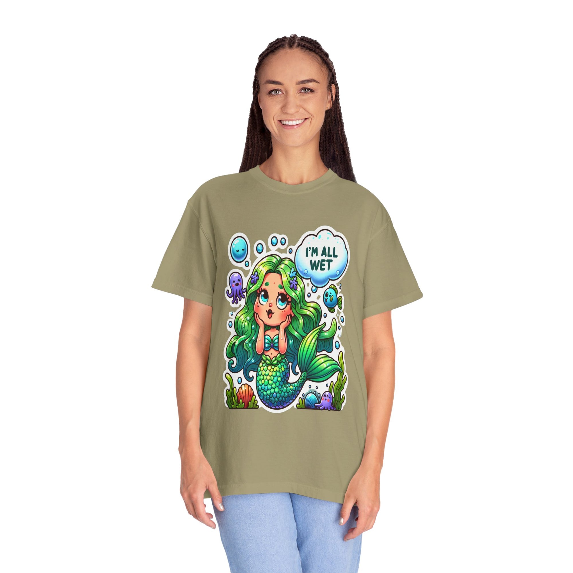 Unisex Garment-Dyed Mermaid T-shirt