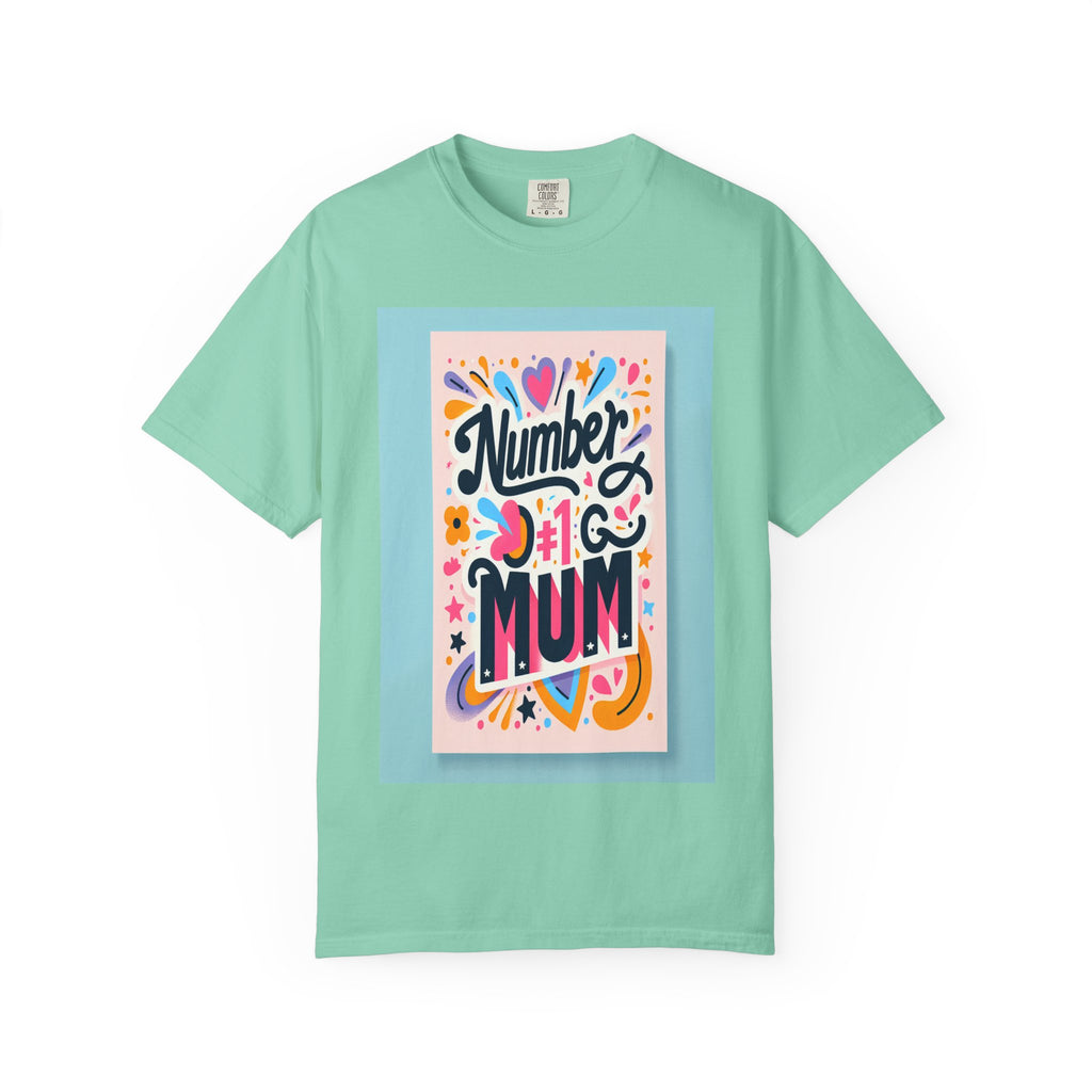 Unisex Garment-Dyed Number 1 Mum T-shirt