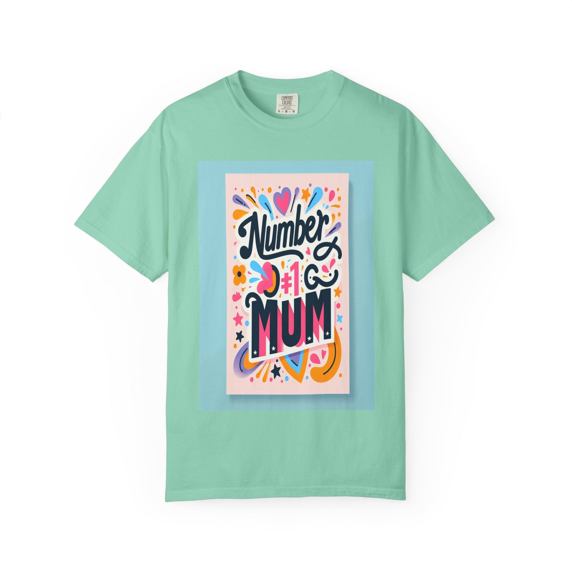 Unisex Garment-Dyed Number 1 Mum T-shirt