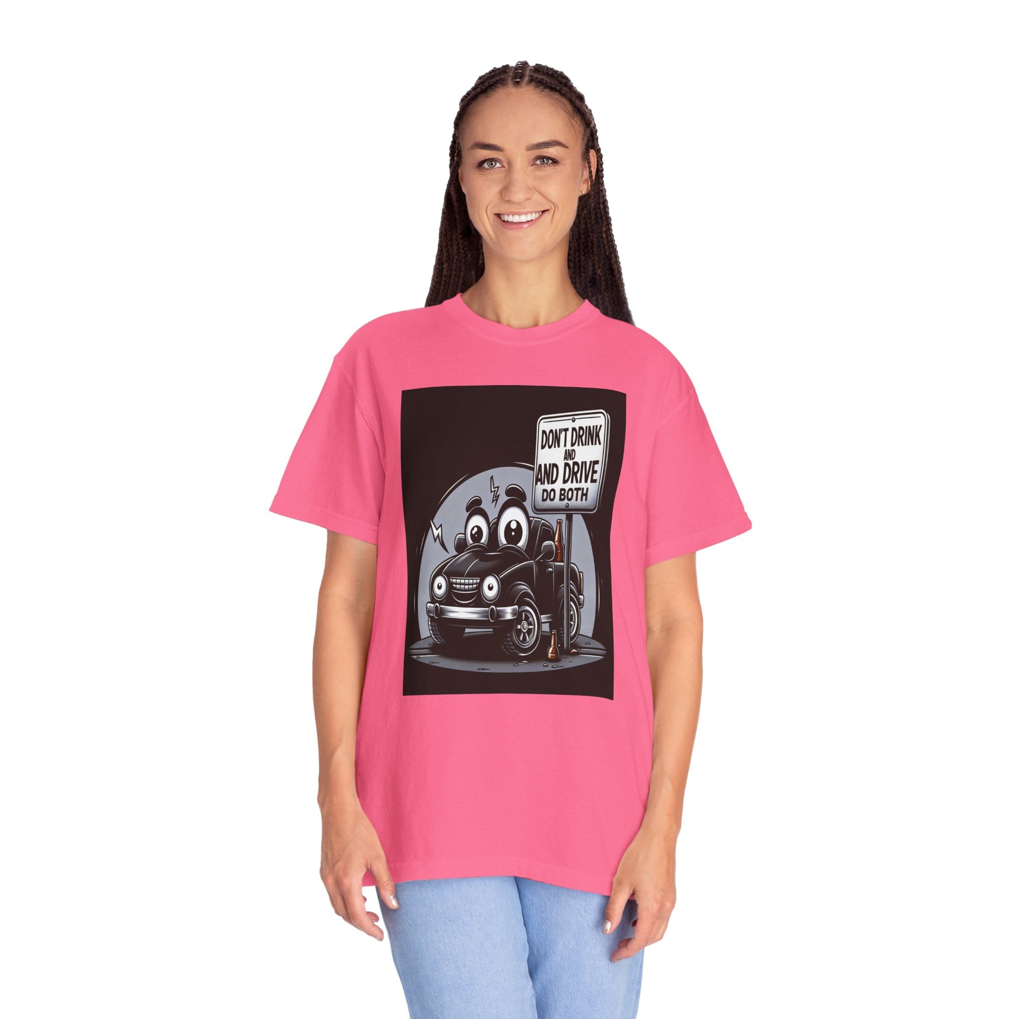 Unisex Drink and Drive Graphic Printed T-shirt