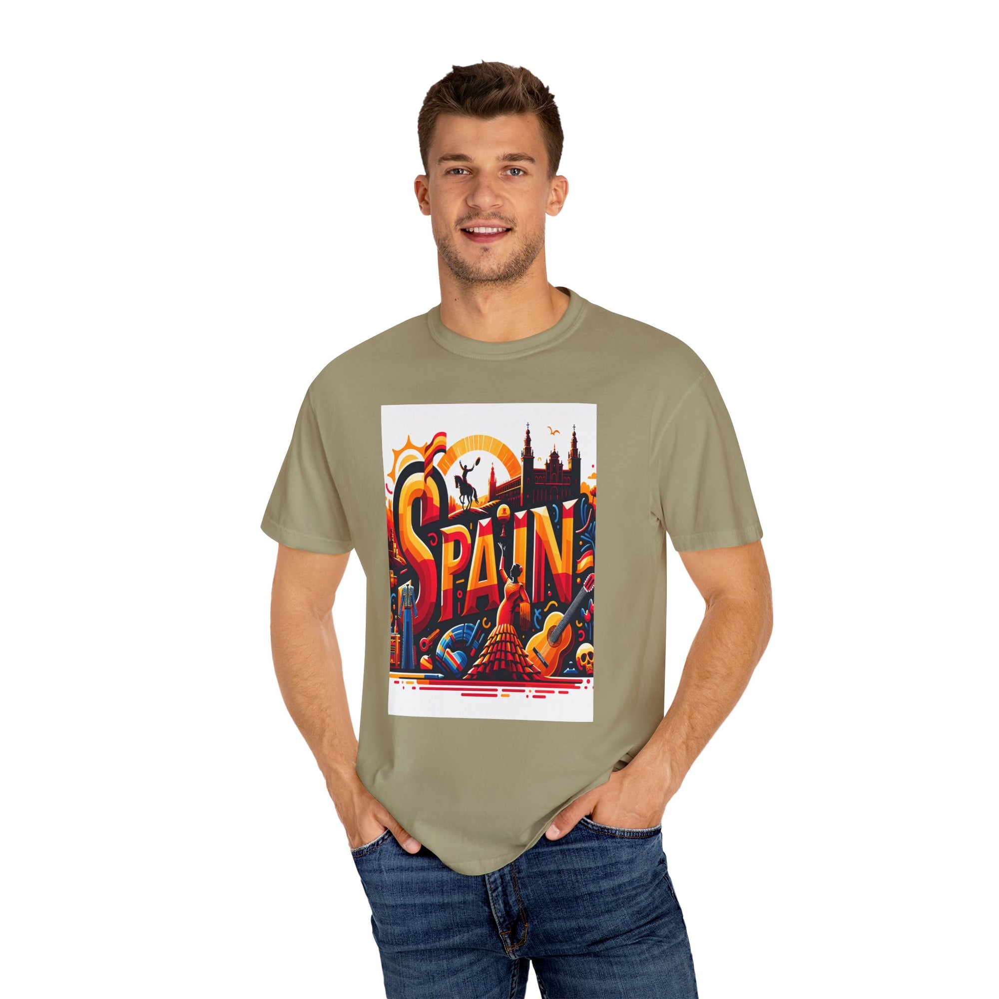 Unisex Spain Printed T-shirt