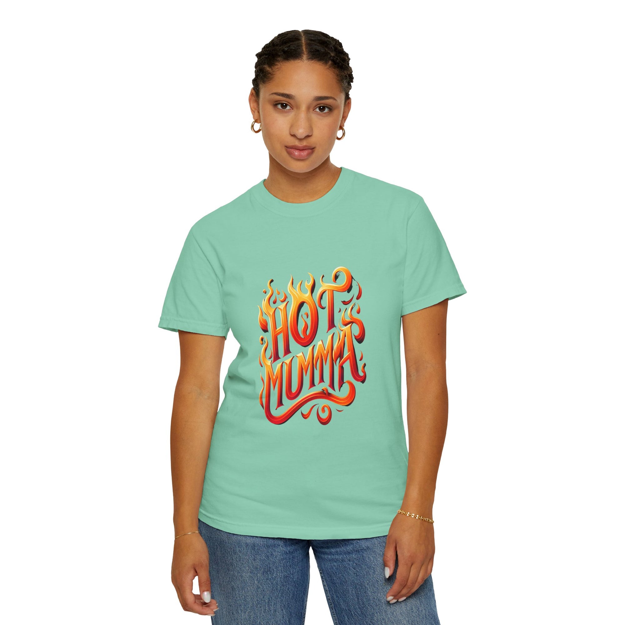 Unisex Garment-Dyed Hot Mumma T-shirt