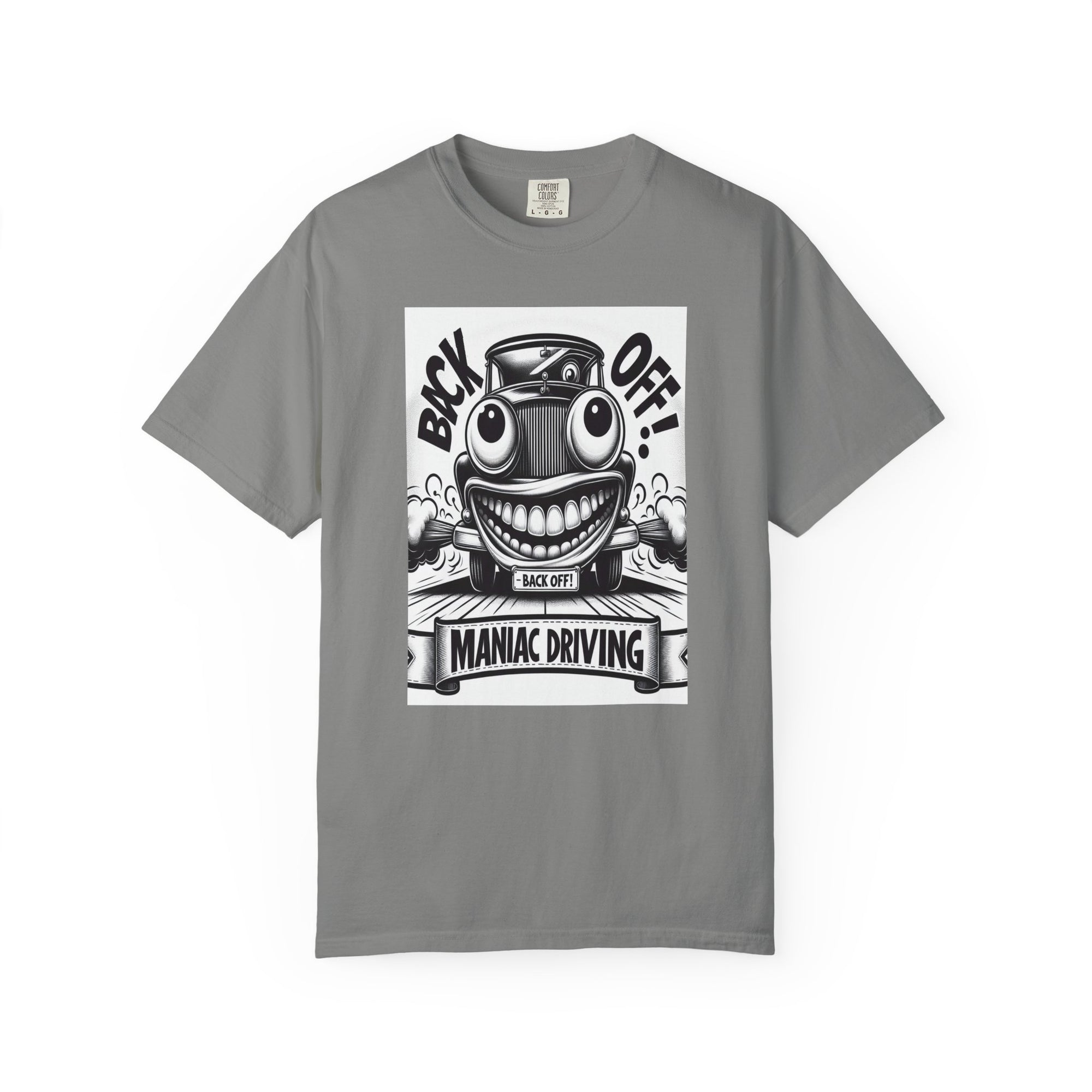 Unisex Maniac Driving Graphic Printed T-shirt