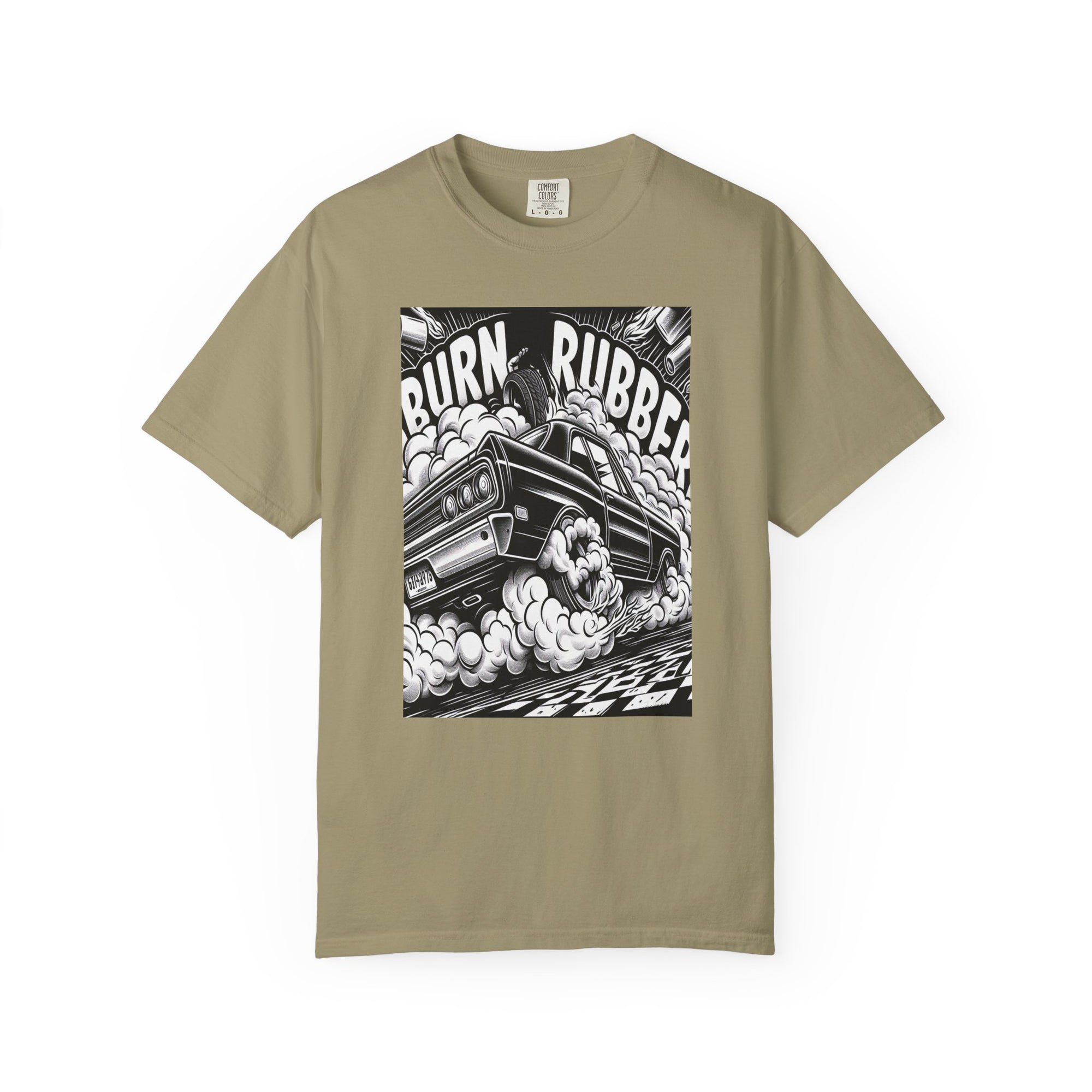 Unisex Burn Rubber Graphic Printed T-shirt