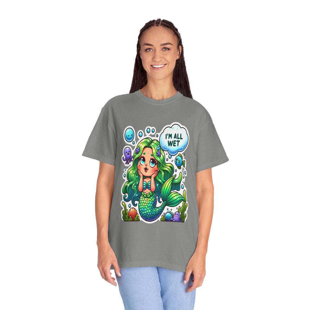 Unisex Garment-Dyed Mermaid T-shirt