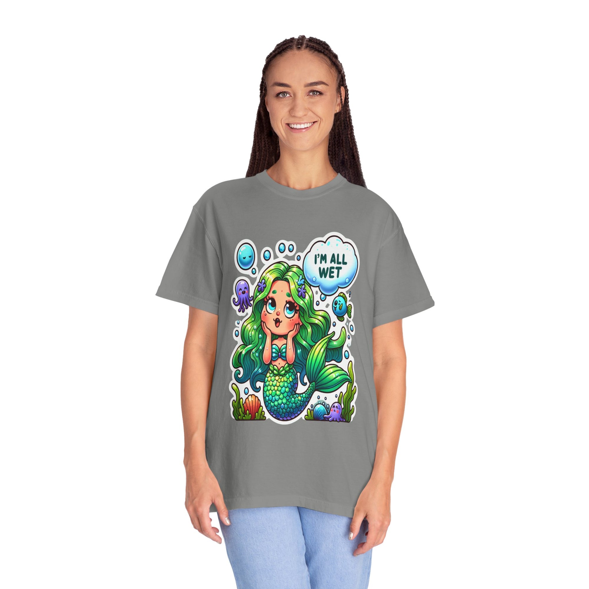 Unisex Garment-Dyed Mermaid T-shirt