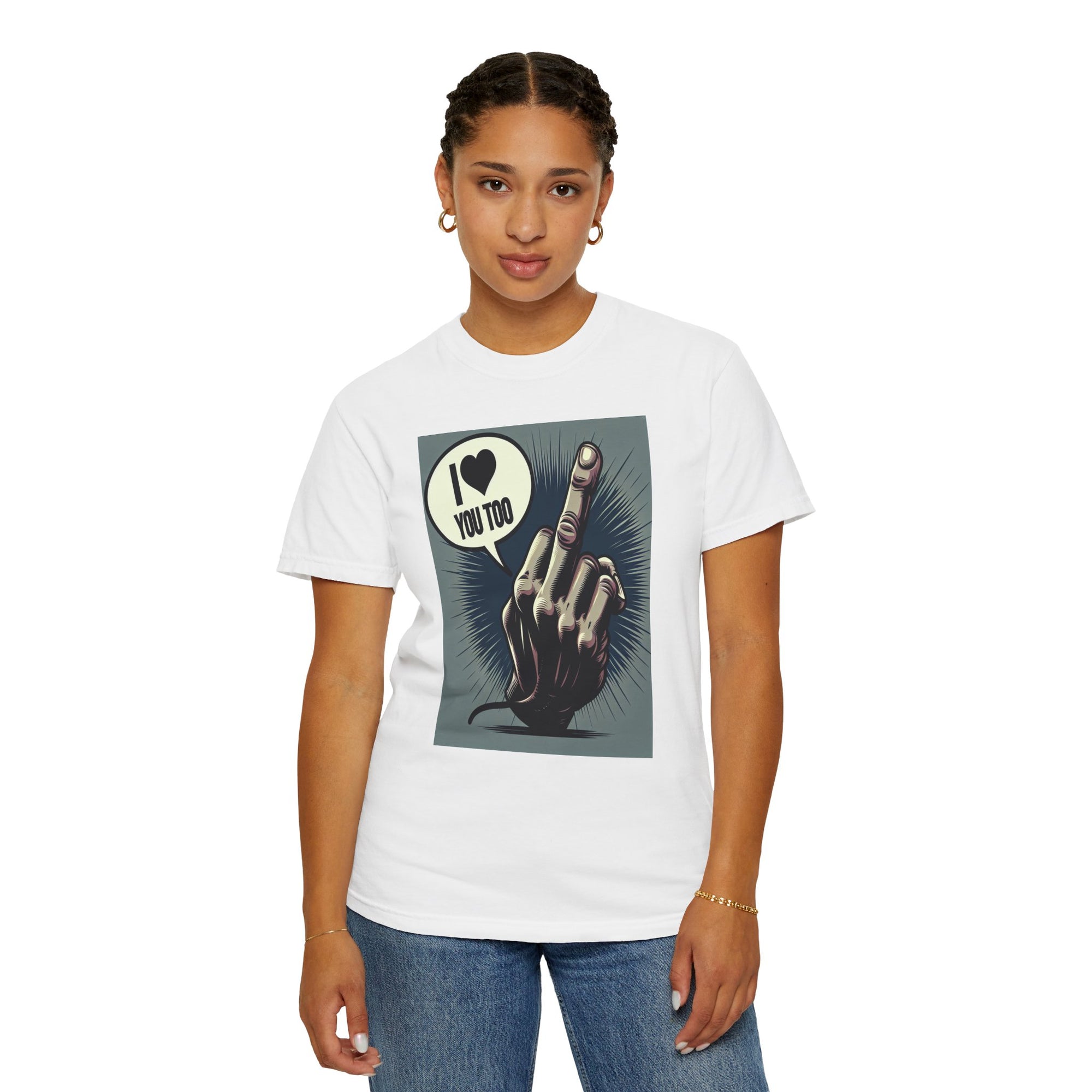 Unisex Flip the Bird Graphic Printed T-shirt