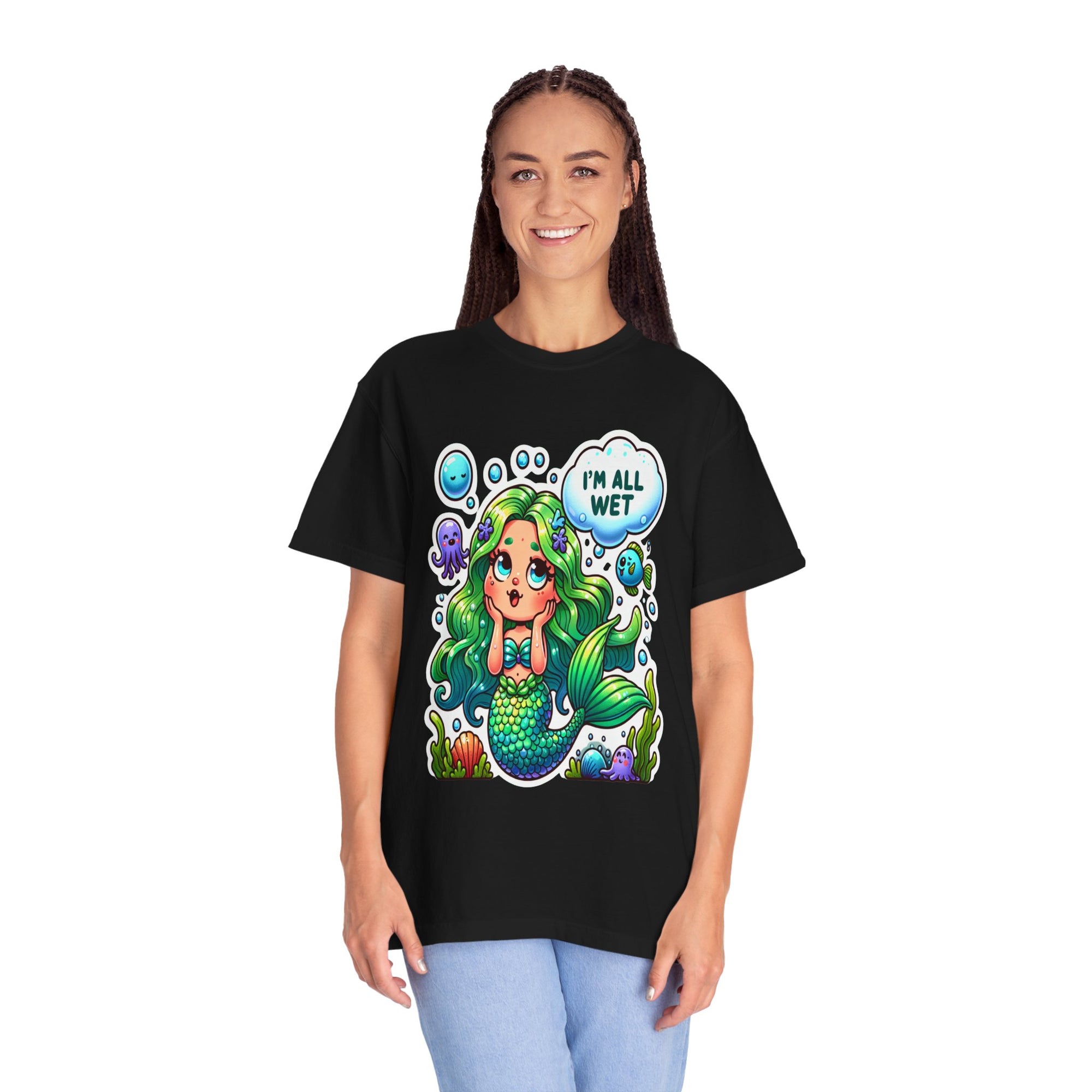 Unisex Garment-Dyed Mermaid T-shirt