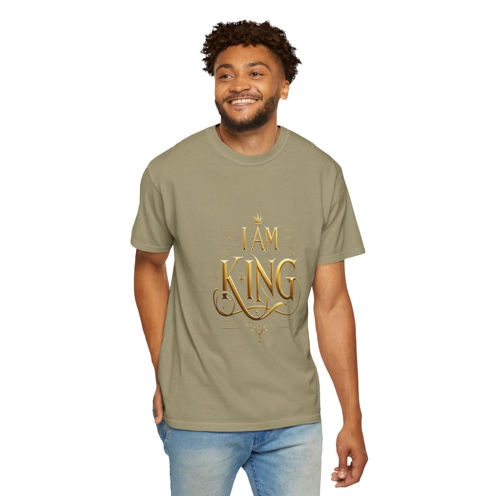Unisex Garment-Dyed I Am King T-shirt