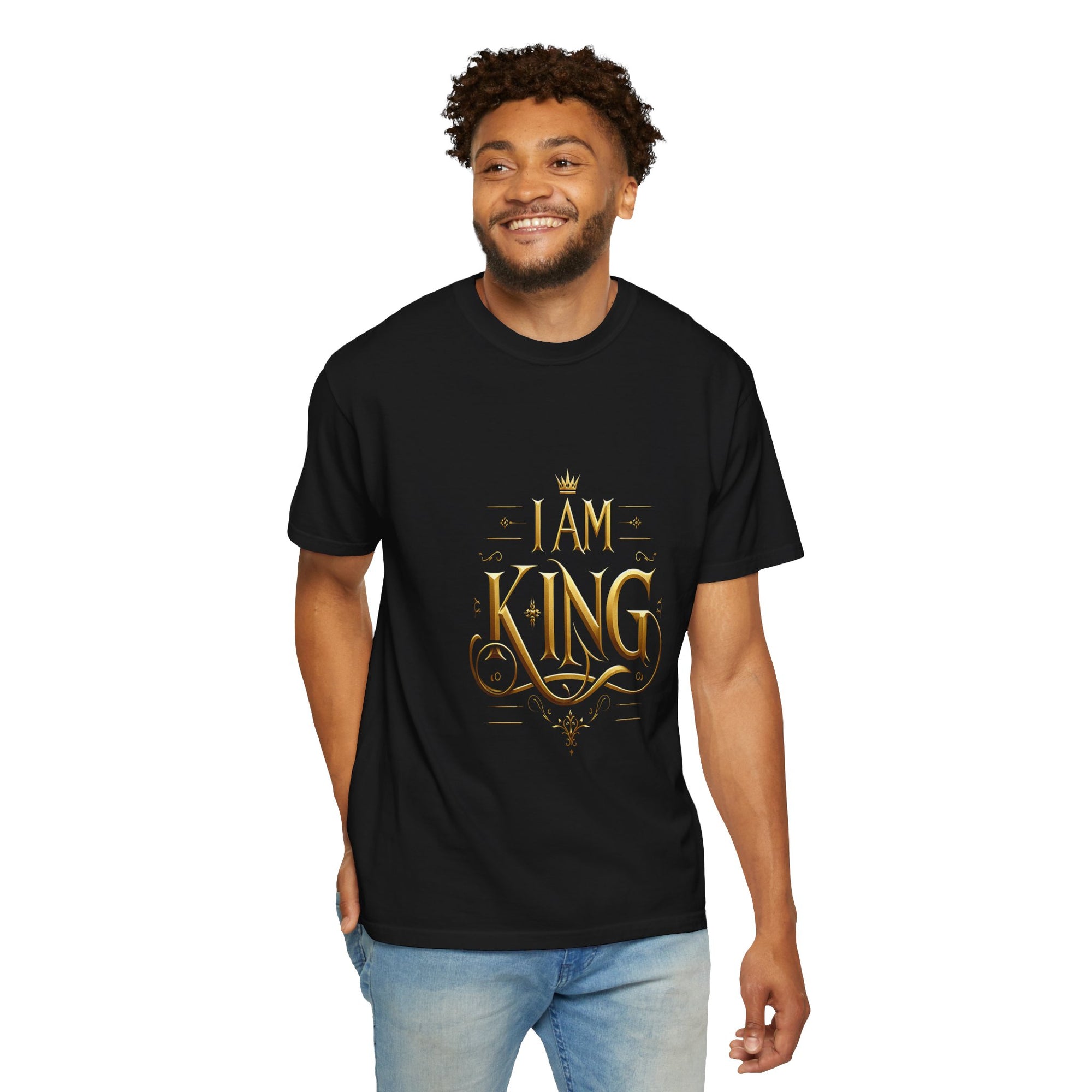 Unisex Garment-Dyed I Am King T-shirt