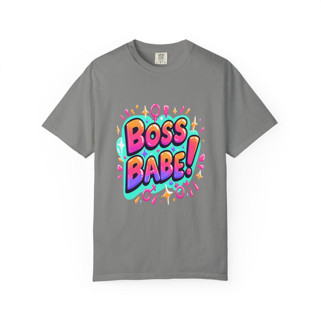 Unisex Garment-Dyed Boss Babe T-shirt