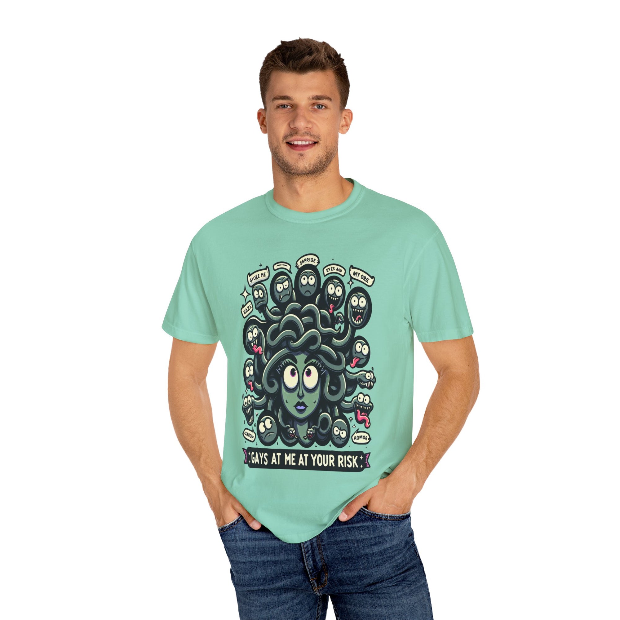 Unisex Medusa Graphic Printed T-shirt