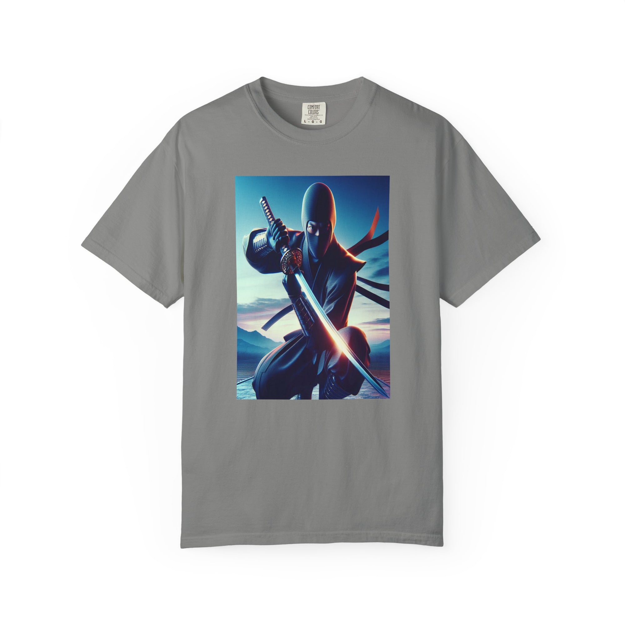 Unisex Ninja Crouch Graphic Printed T-shirt