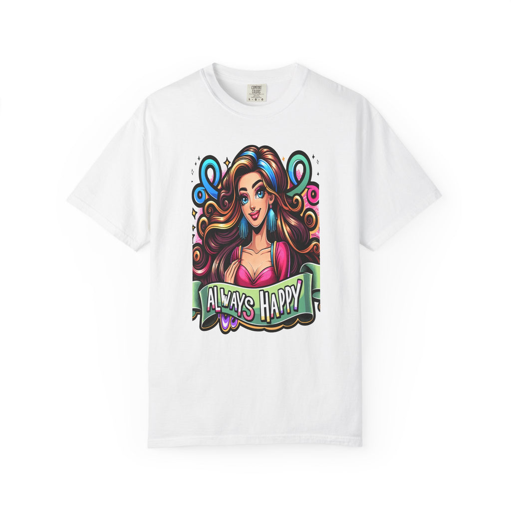 Unisex Happy Girl Graphic Printed T-shirt
