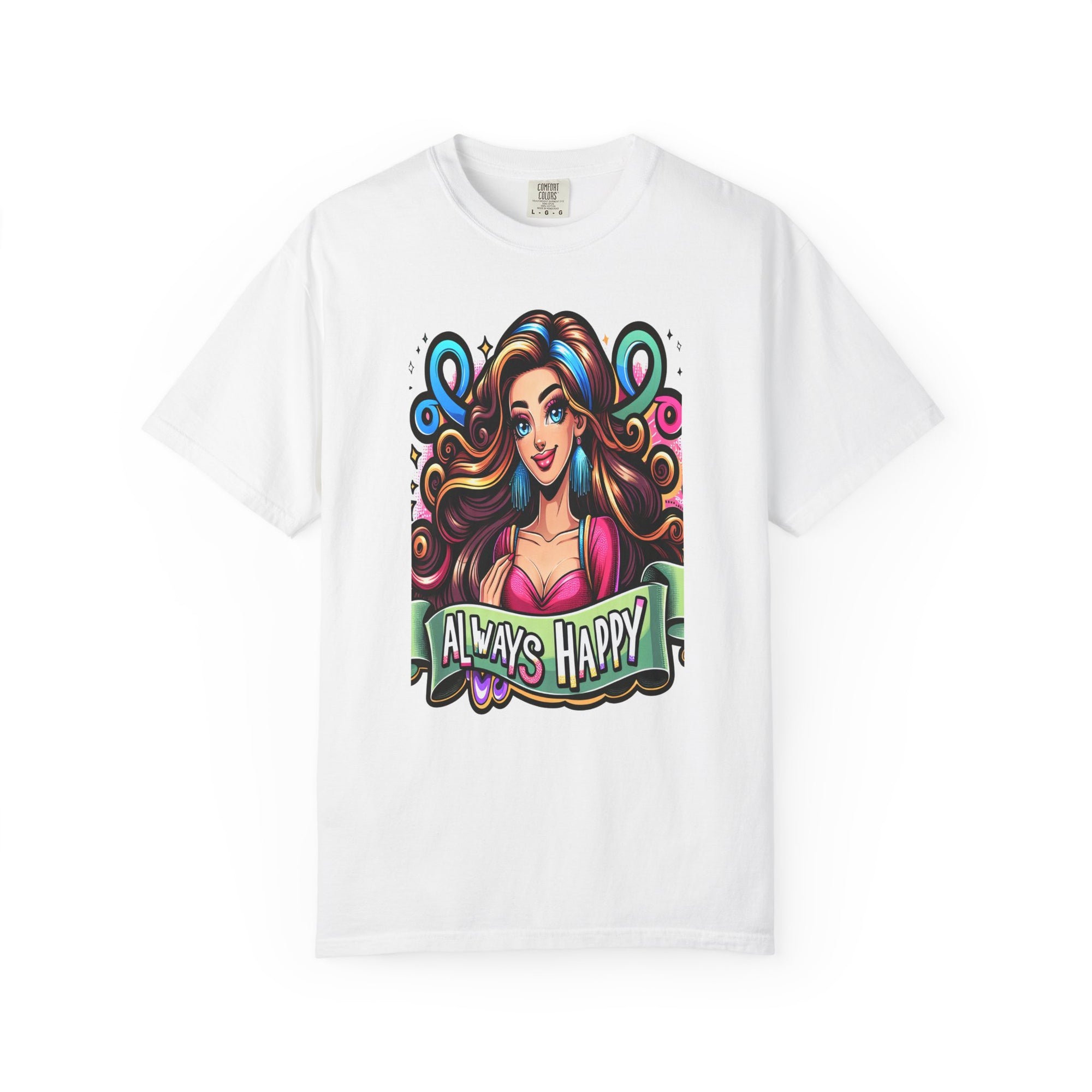 Unisex Happy Girl Graphic Printed T-shirt
