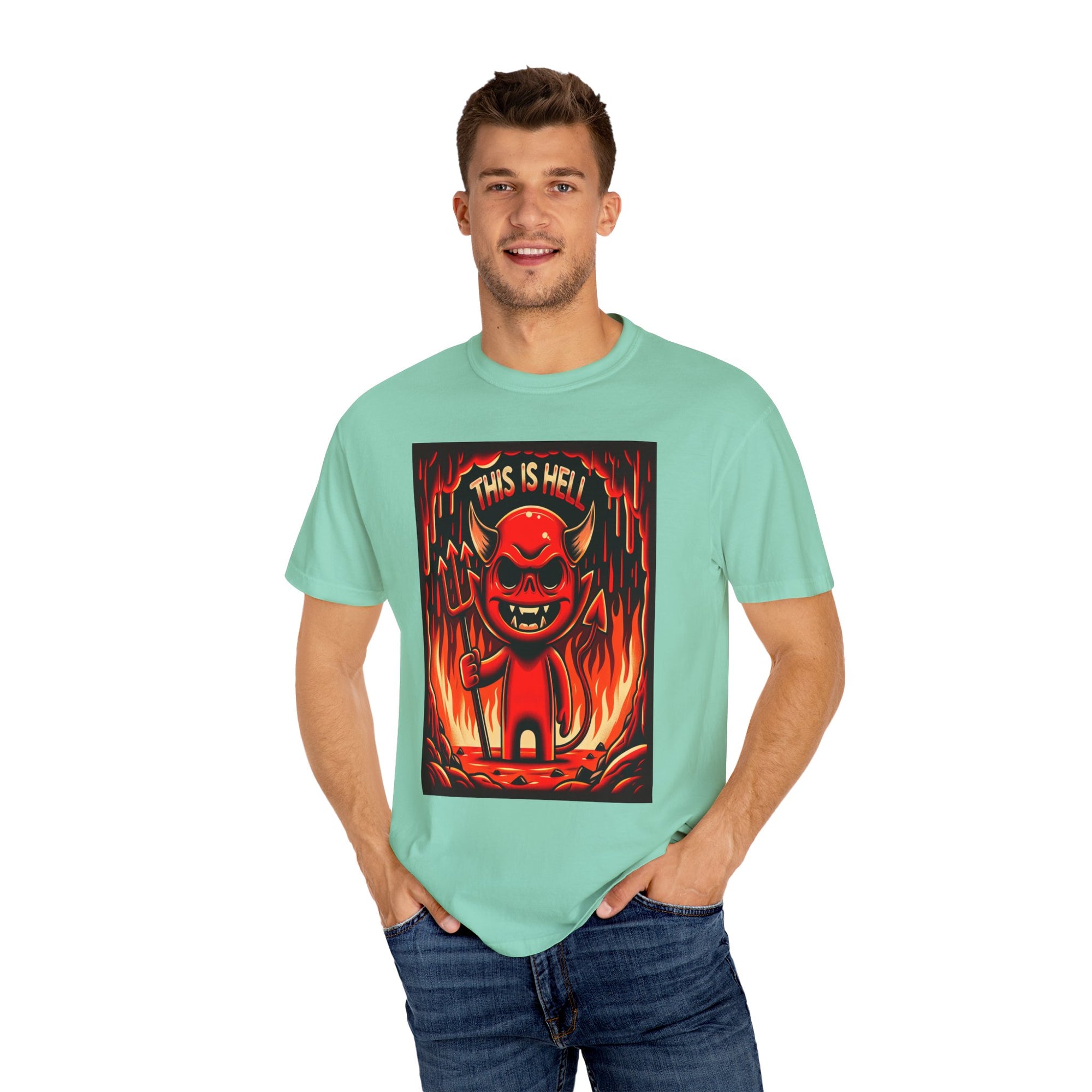Unisex This is Hell Graphic Printed T-shirt