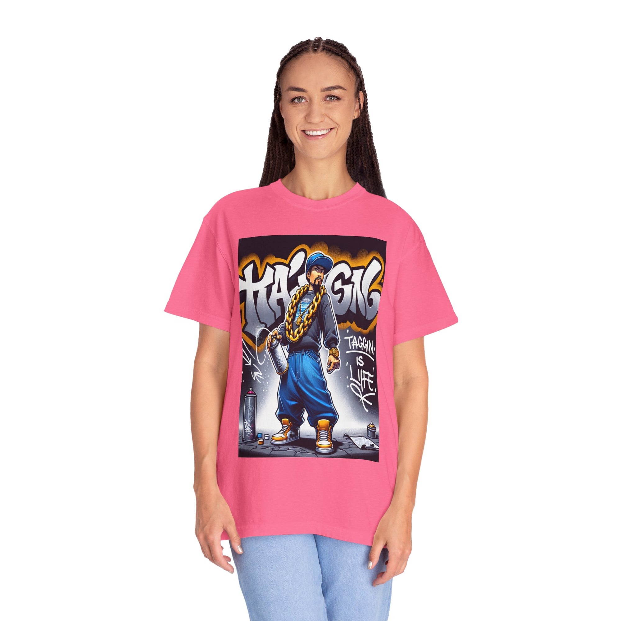 Unisex Taggin is Life Graphic Printed T-shirt