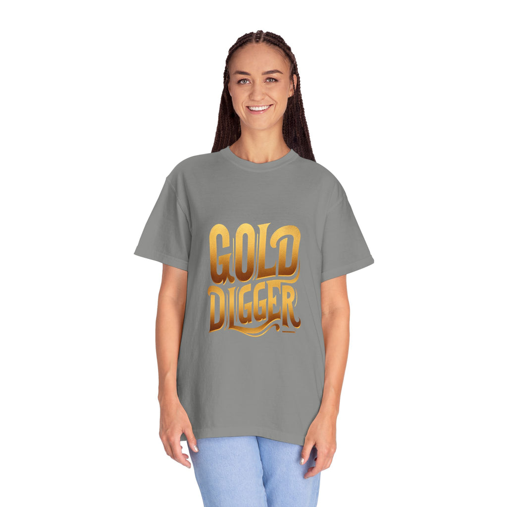 Unisex Garment-Dyed Gold Digger T-shirt