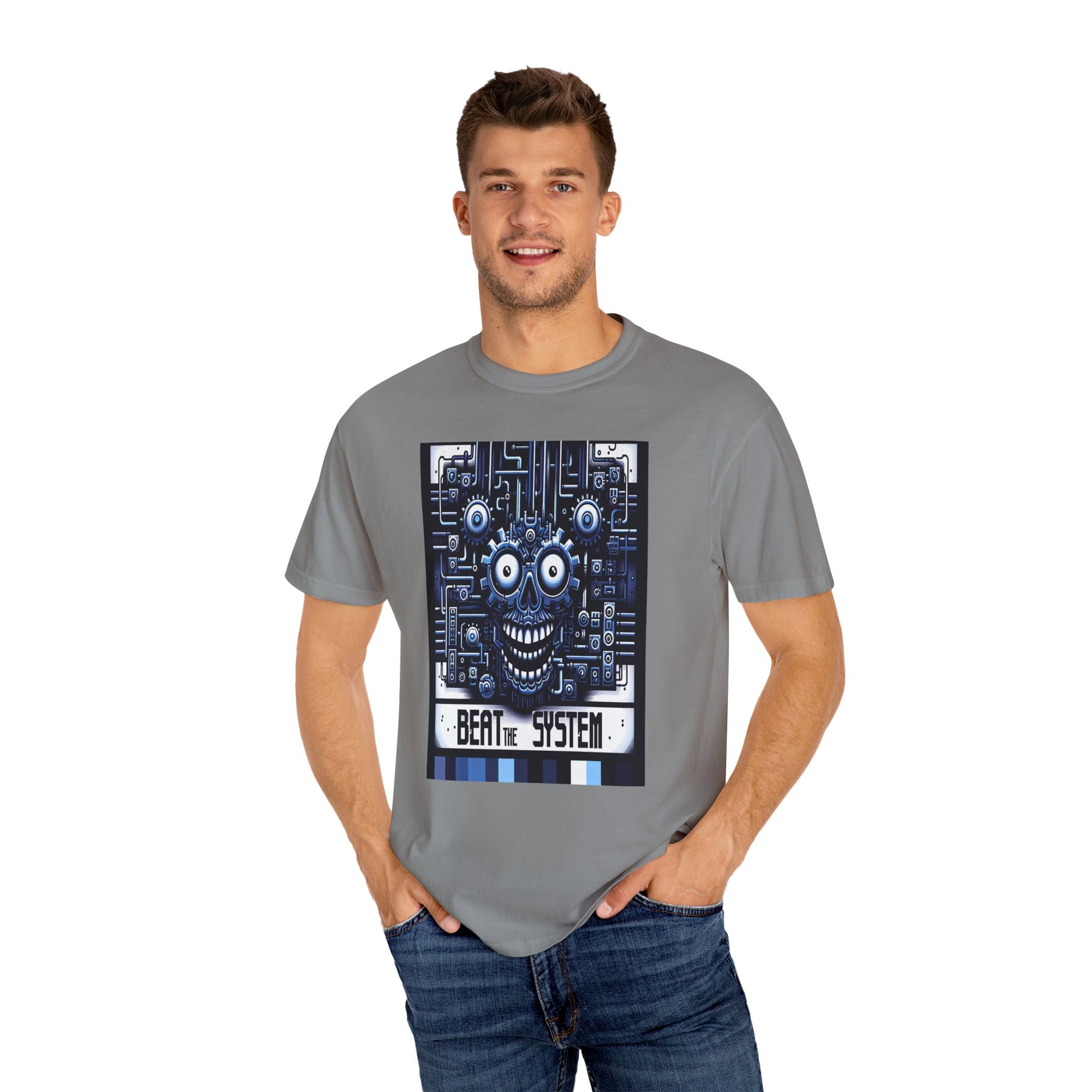 Unisex Beat the System Graphic Printed T-shirt