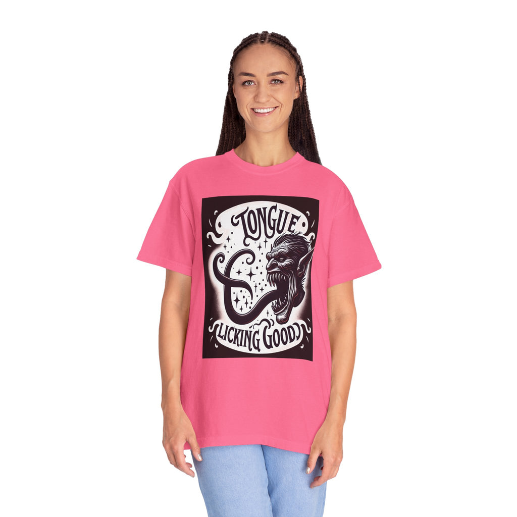 Unisex Monster Tongue Graphic Printed T-shirt