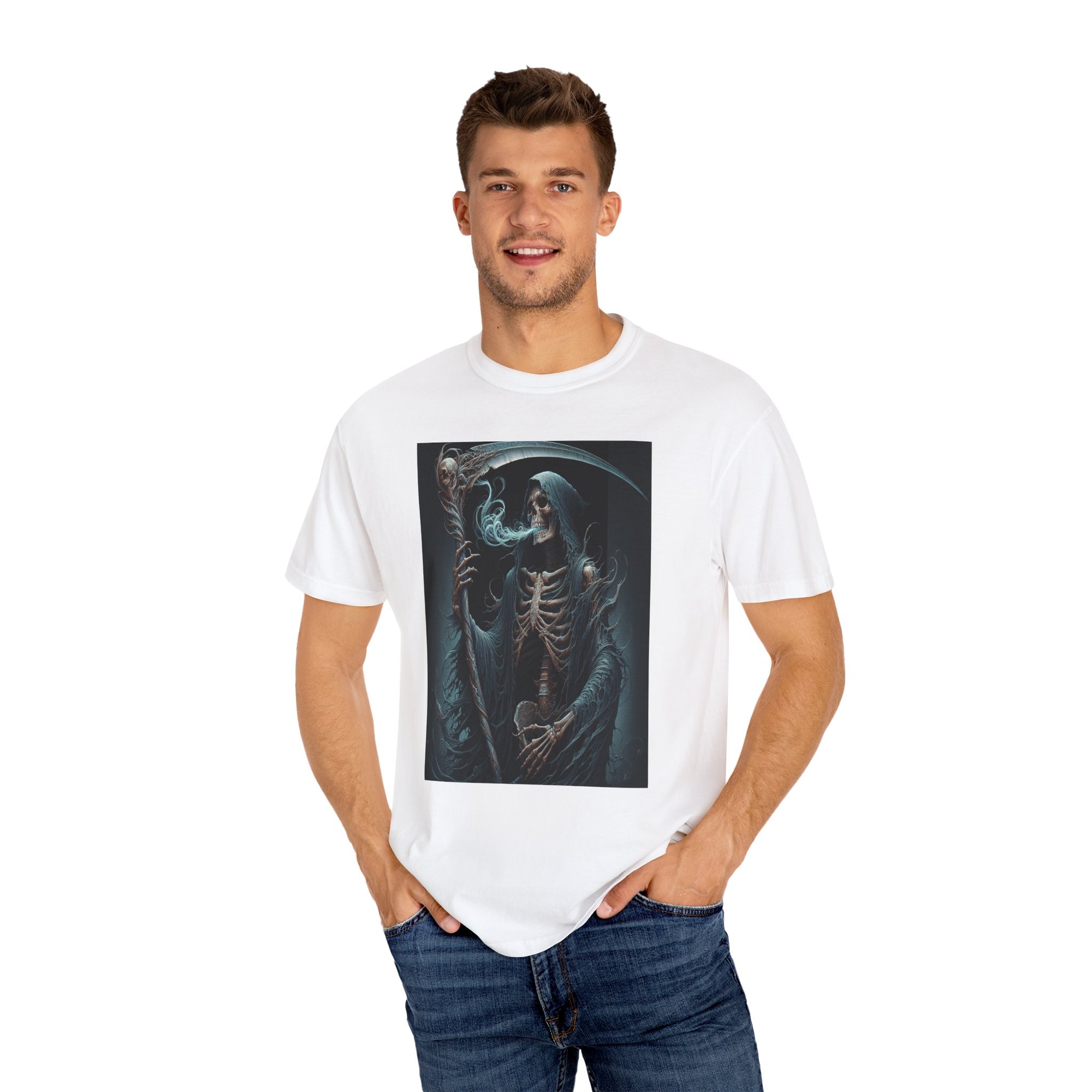 Unisex Reaper with Sickle Graphic Printed T-shirt