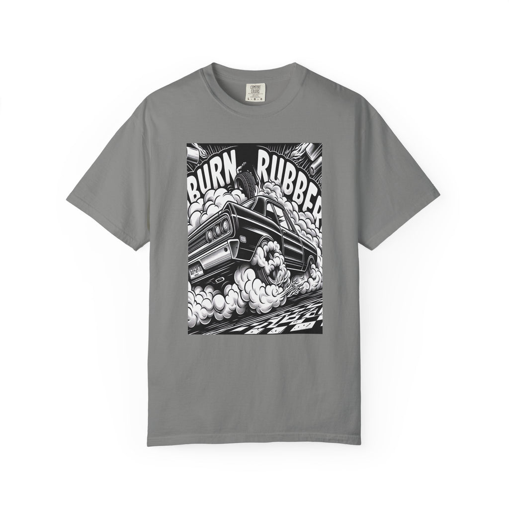 Unisex Burn Rubber Graphic Printed T-shirt