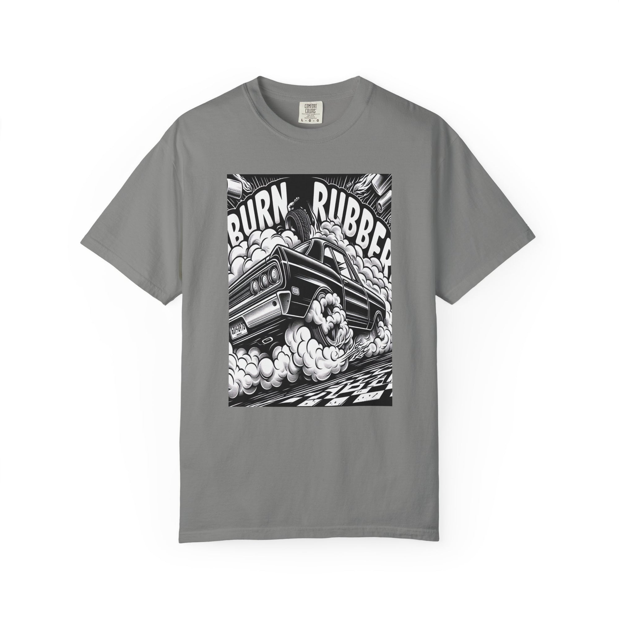 Unisex Burn Rubber Graphic Printed T-shirt