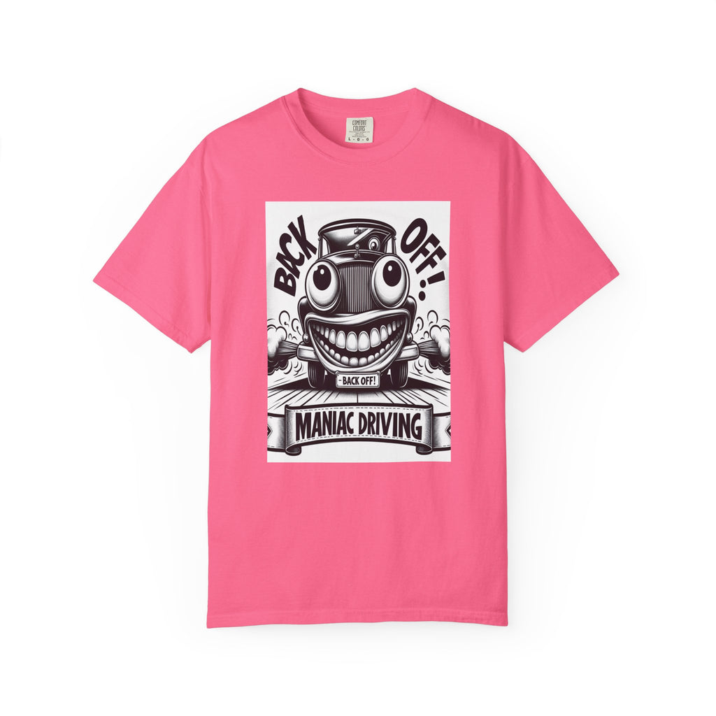 Unisex Maniac Driving Graphic Printed T-shirt