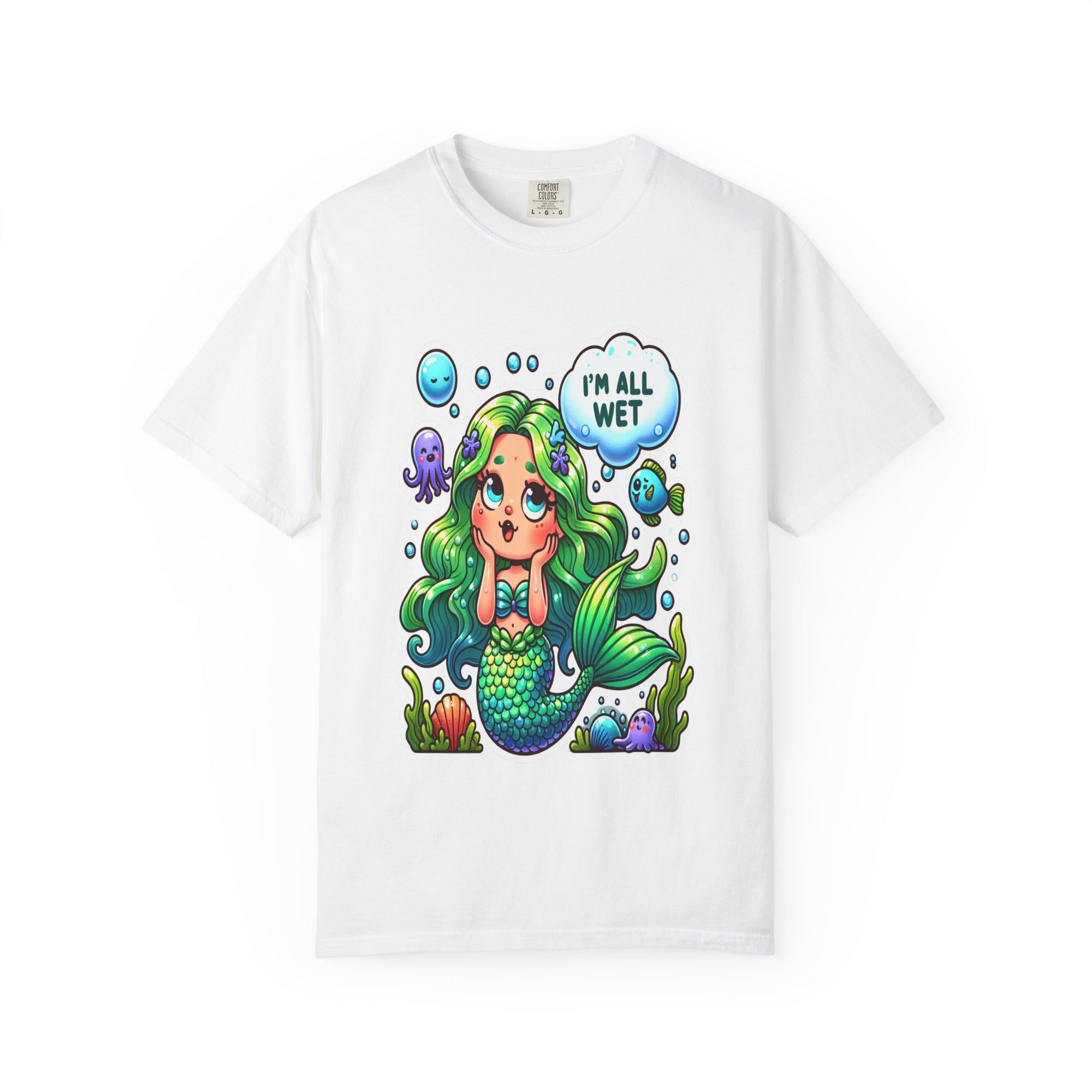Unisex Garment-Dyed Mermaid T-shirt