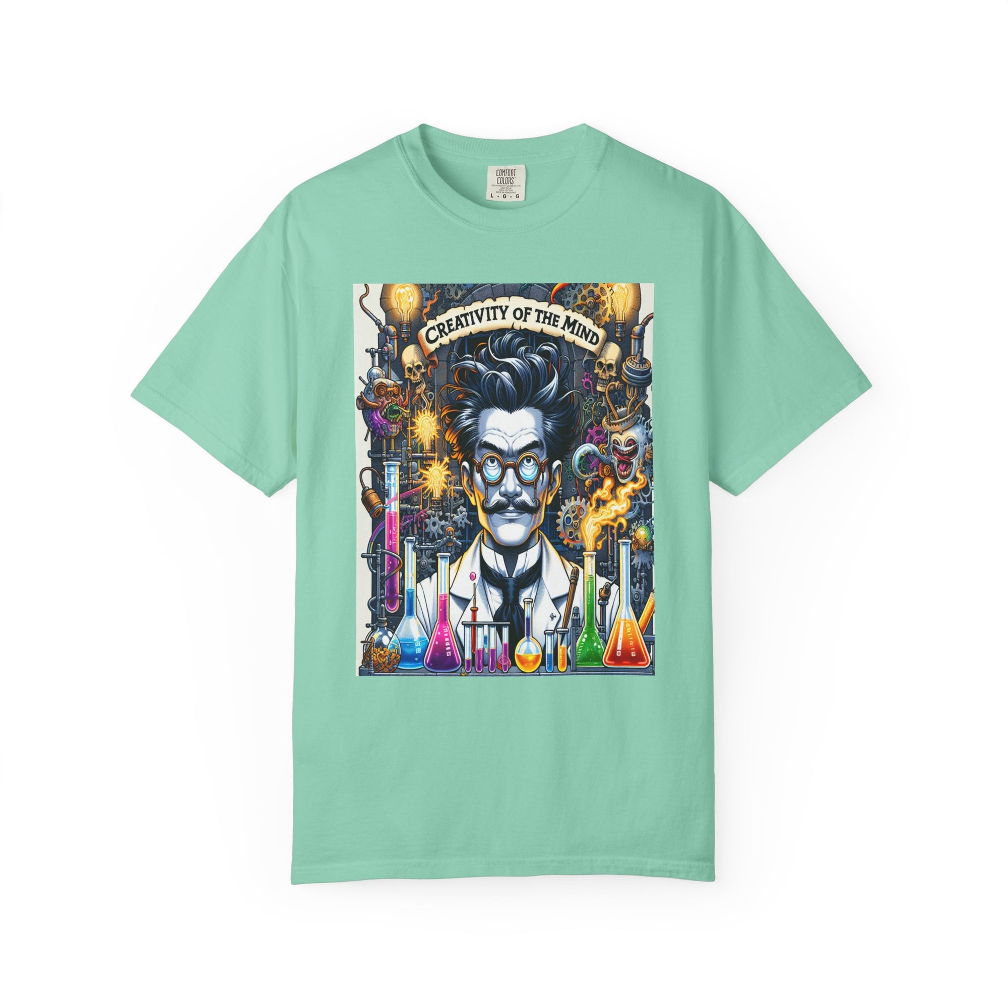 Unisex Mad Scientist Graphic Printed T-shirt