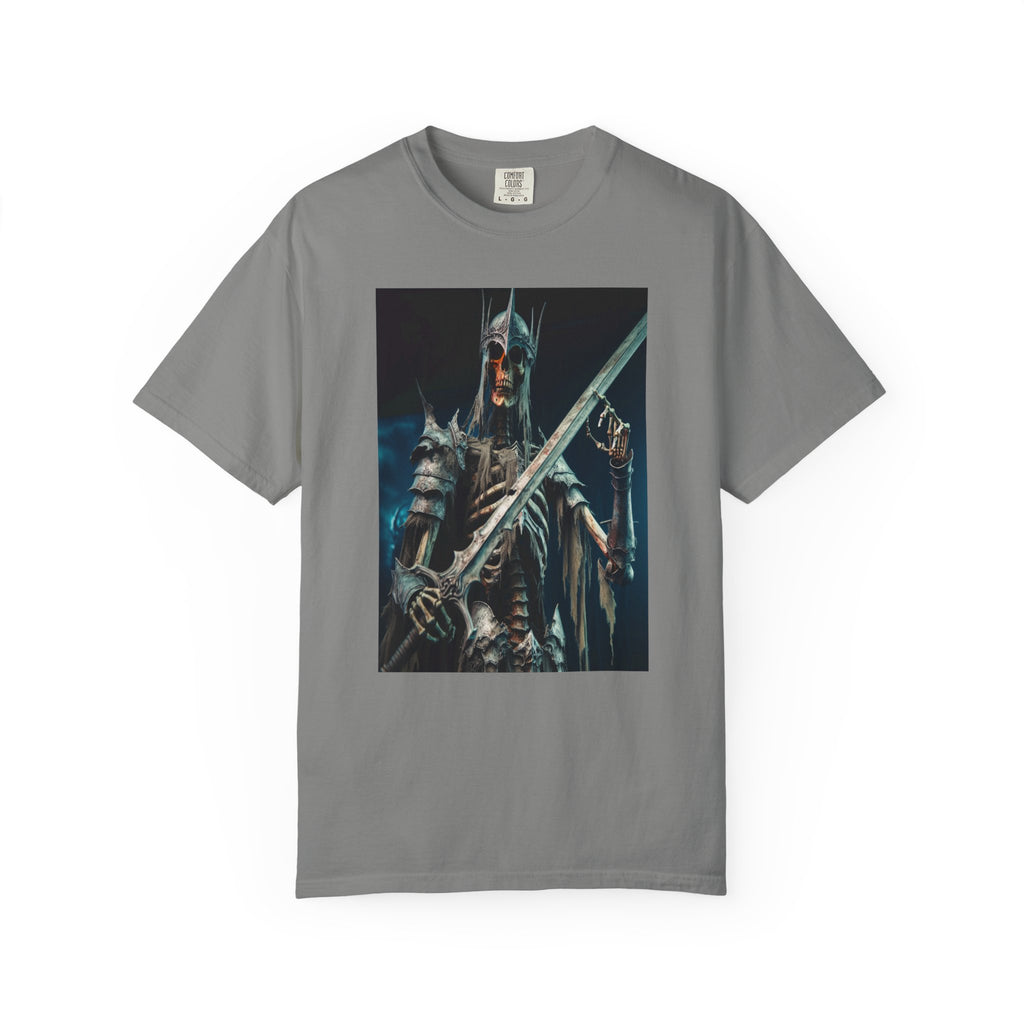 Unisex Skeletal Warrior Graphic Printed T-shirt
