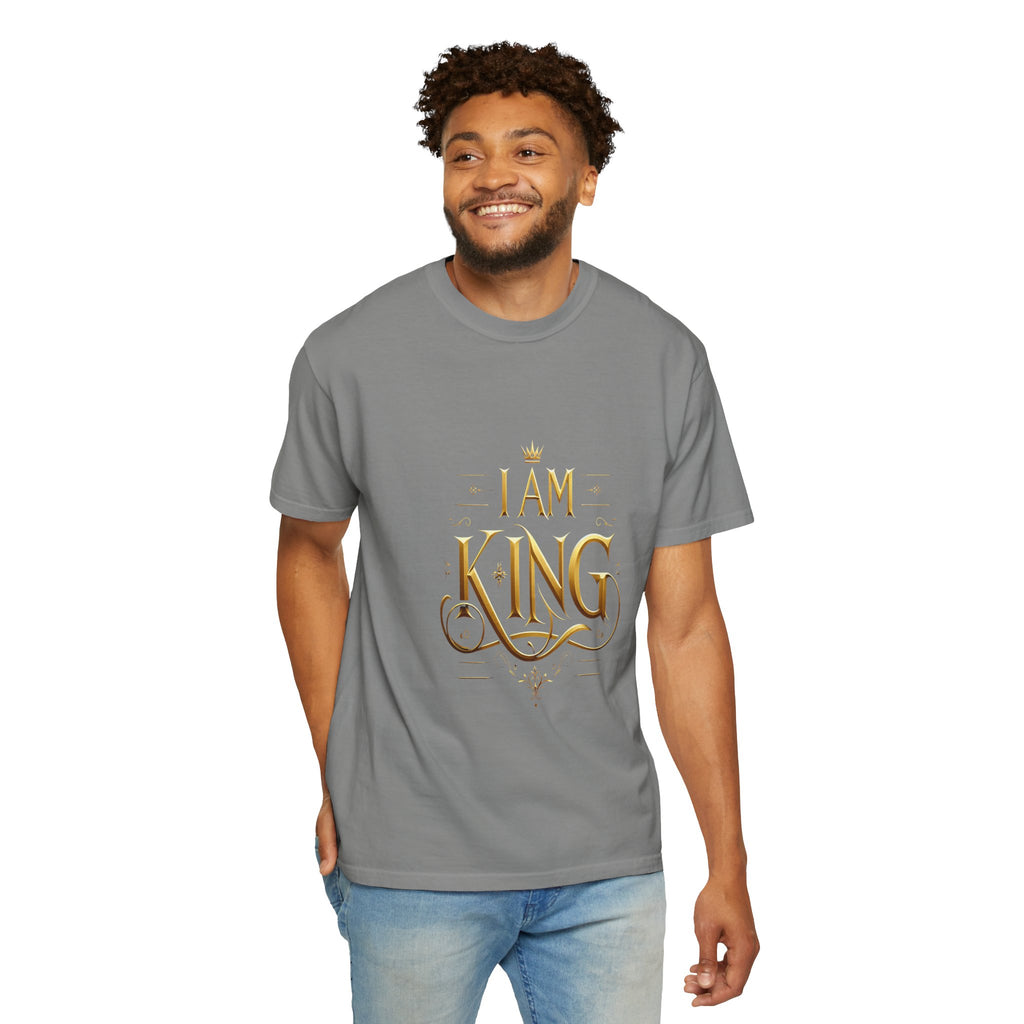 Unisex Garment-Dyed I Am King T-shirt