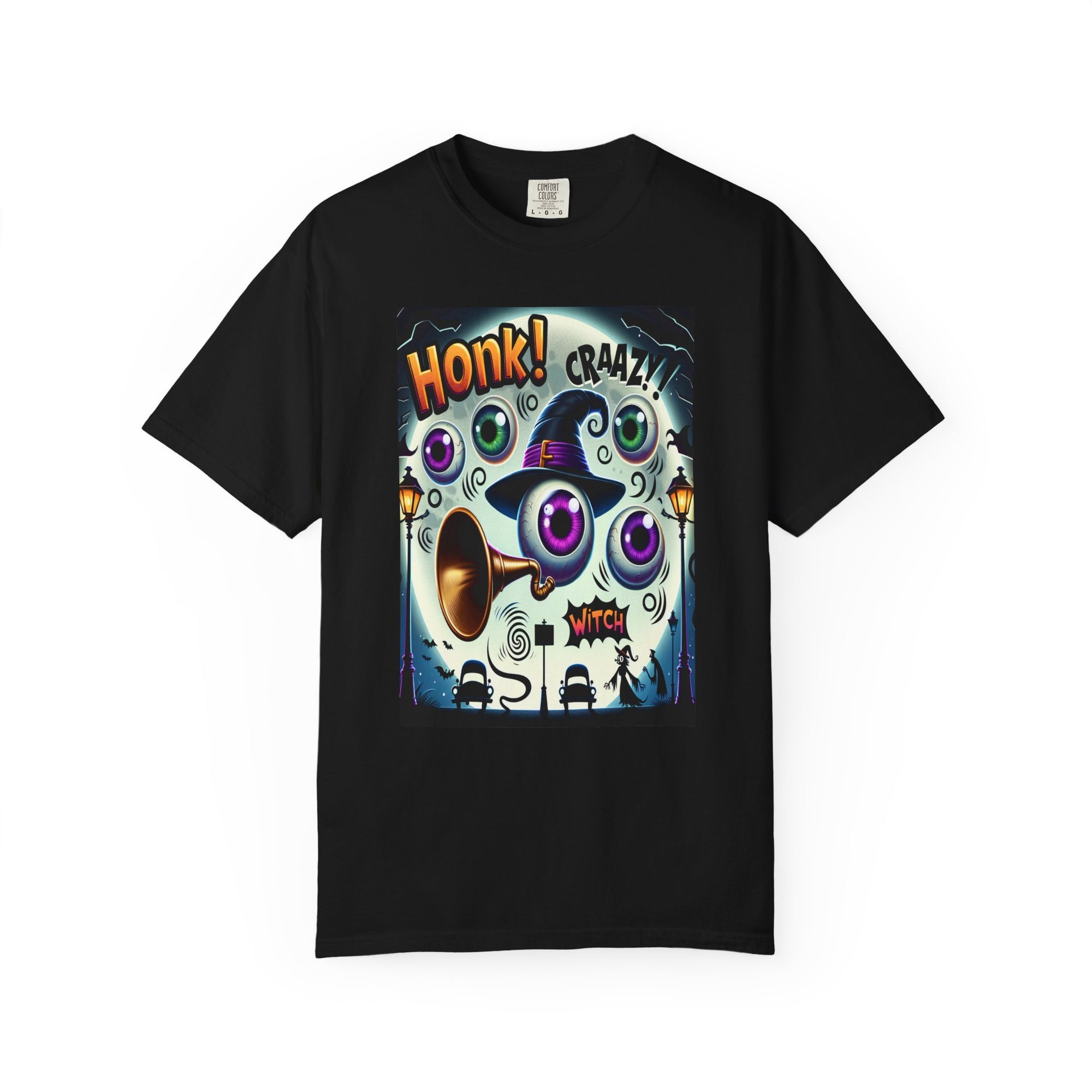 Unisex Crazy Witch Graphic Printed T-shirt