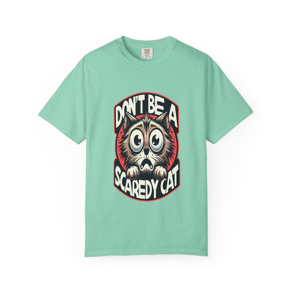 Unisex Scaredy Cat Graphic Printed T-shirt
