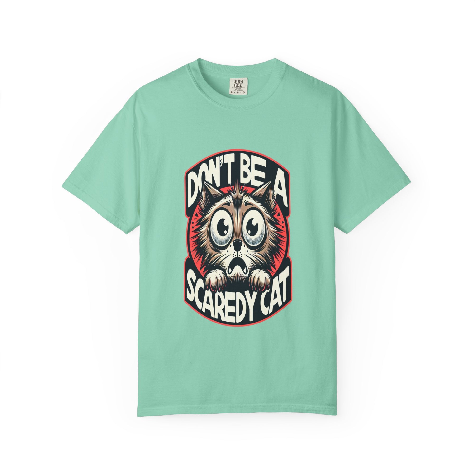 Unisex Scaredy Cat Graphic Printed T-shirt