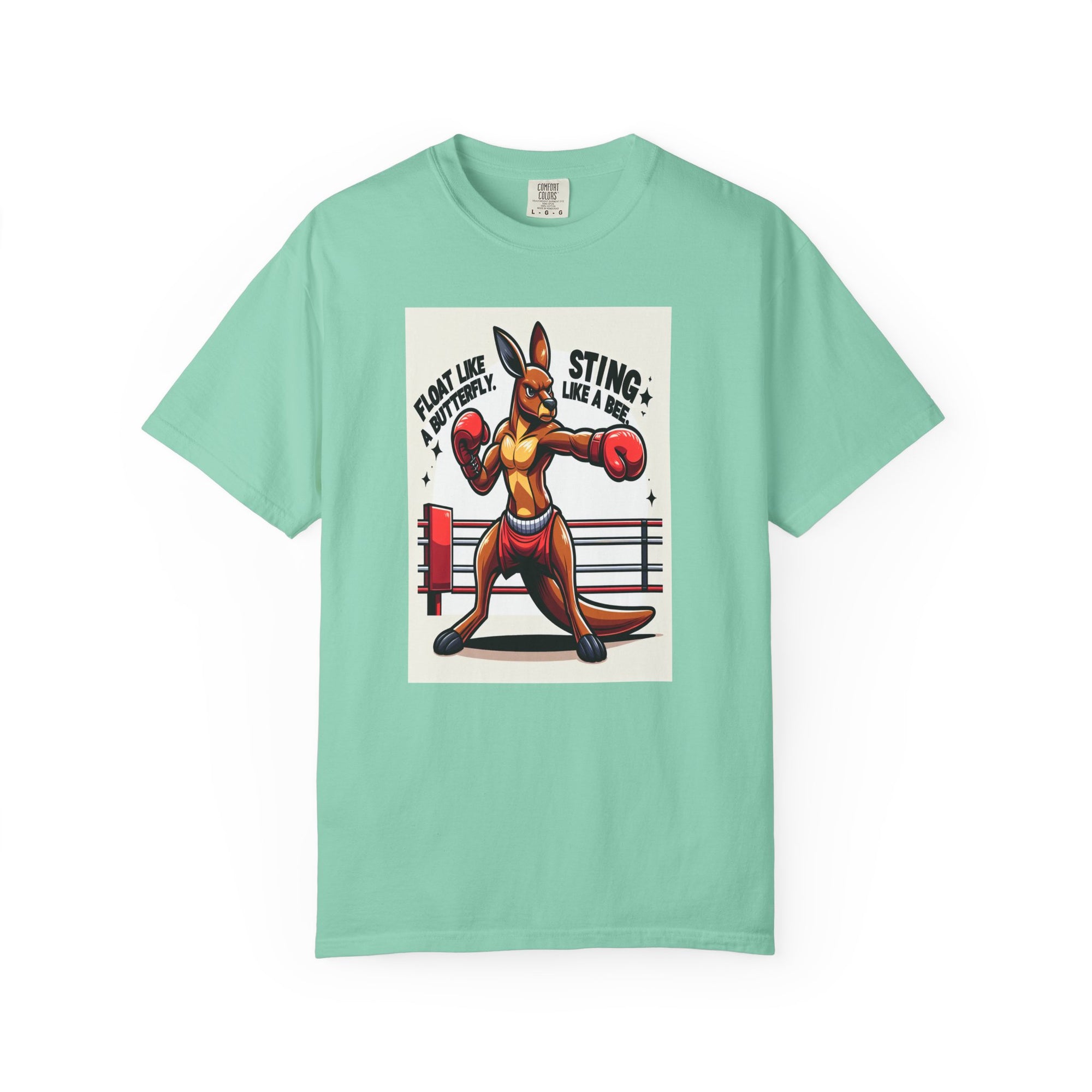 Unisex Boxing Kangaroo Graphic Printed T-shirt