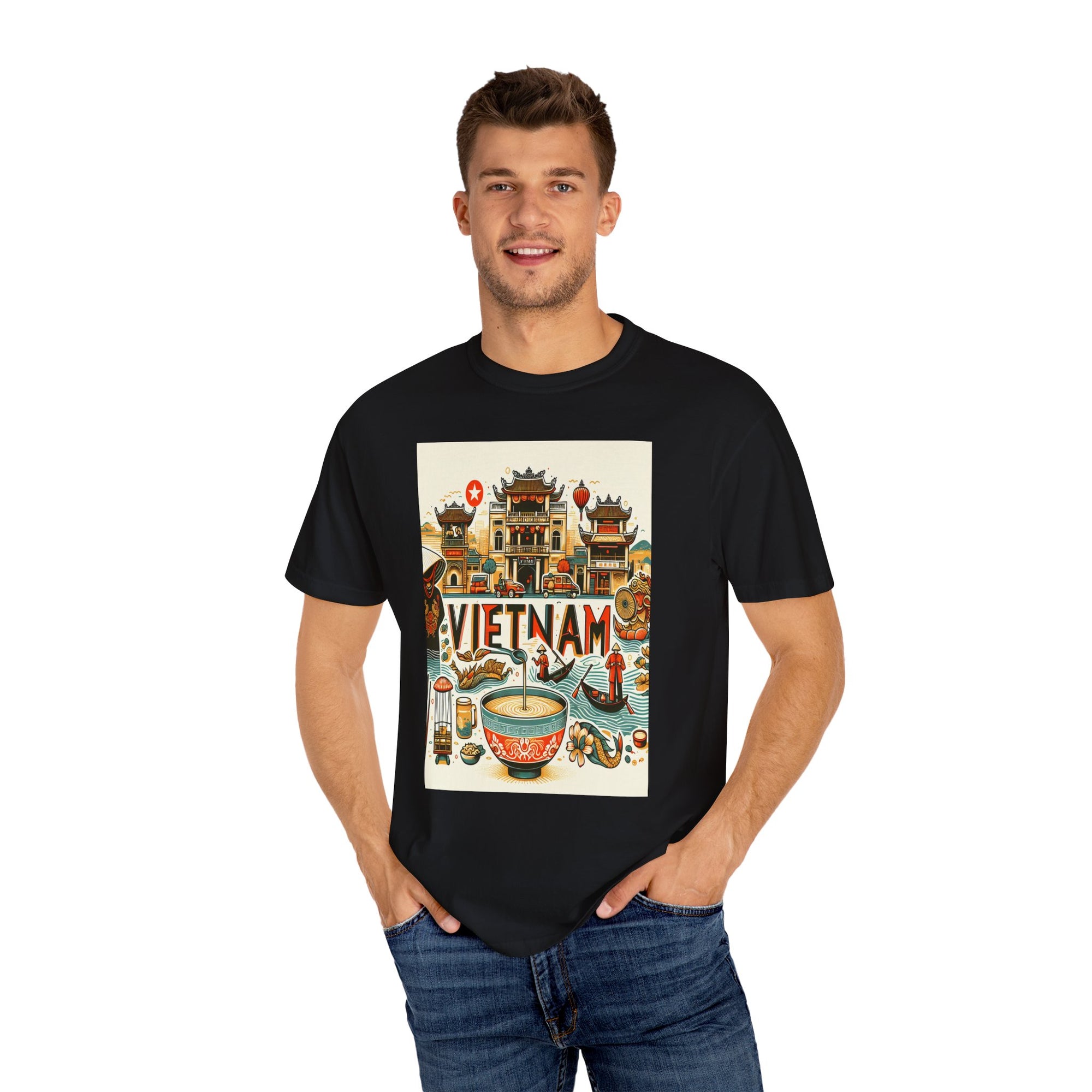 Unisex Vietnam Printed T-shirt