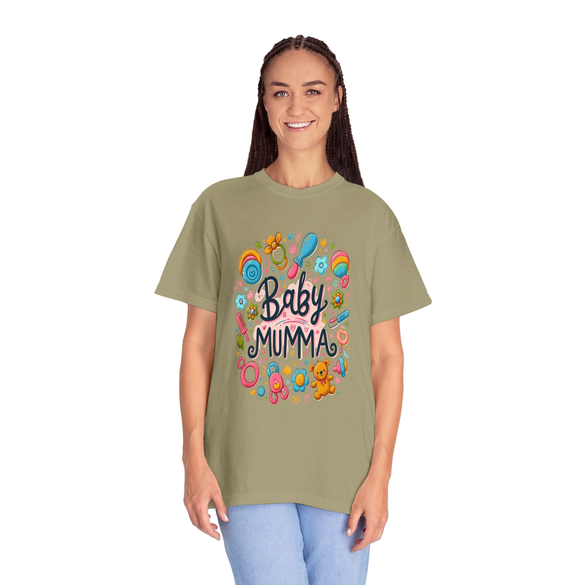 Unisex Garment-Dyed Baby Mumma T-shirt