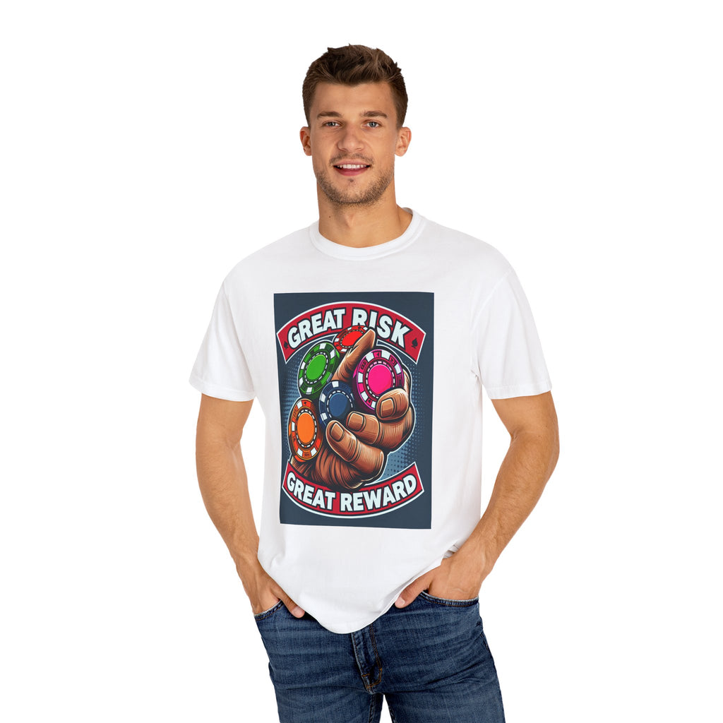 Unisex Gambling Chips Graphic Printed T-shirt