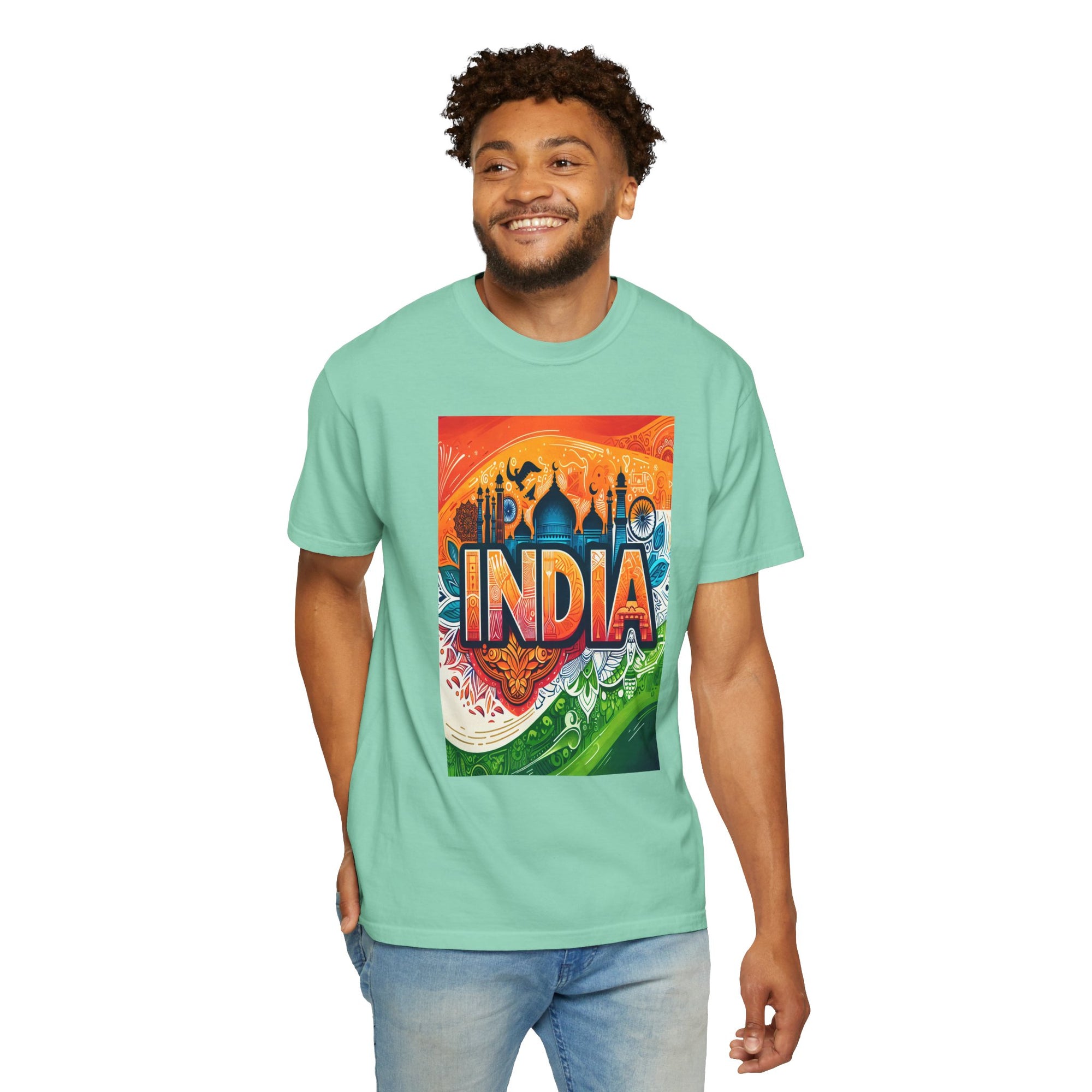 Unisex India Printed T-shirt