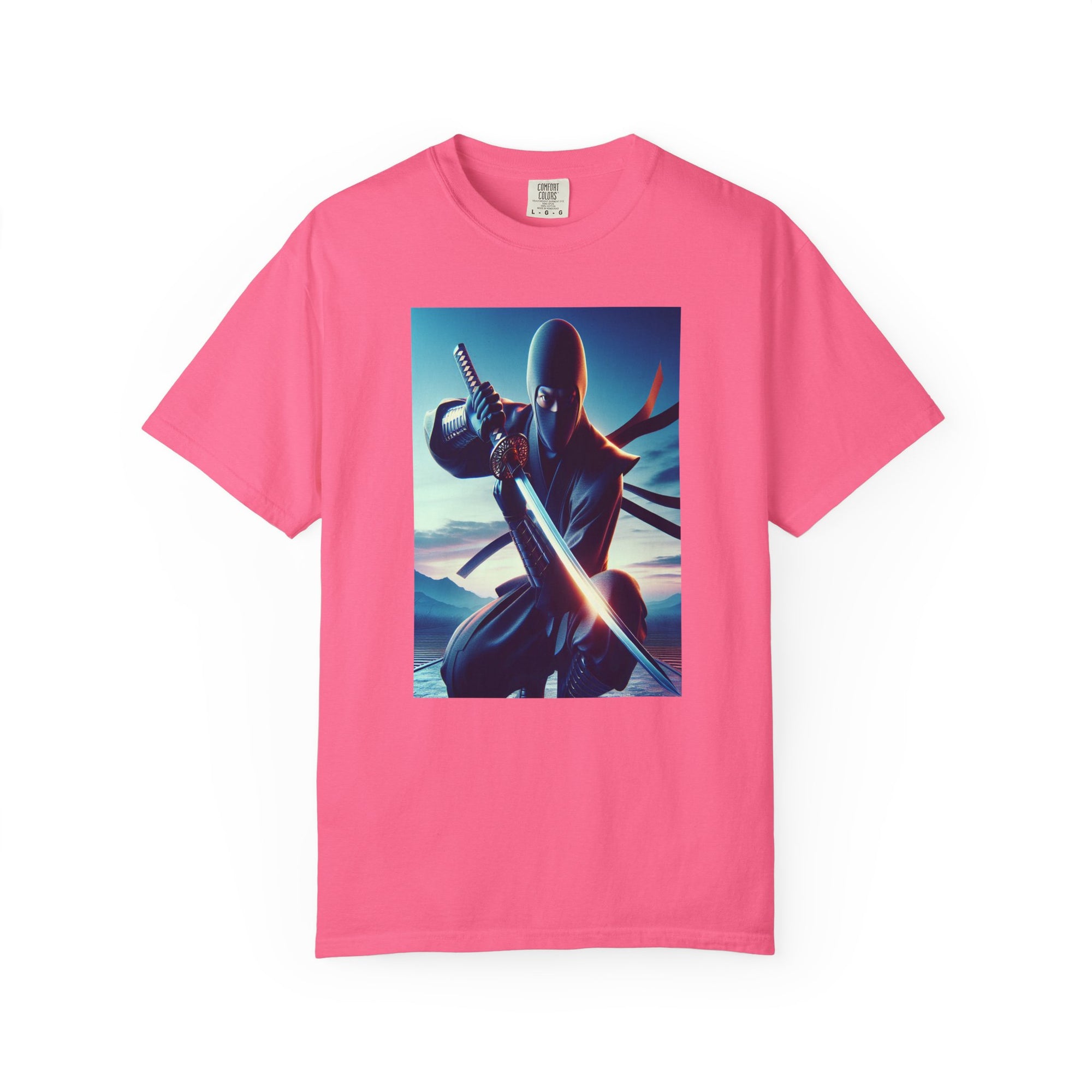 Unisex Ninja Crouch Graphic Printed T-shirt