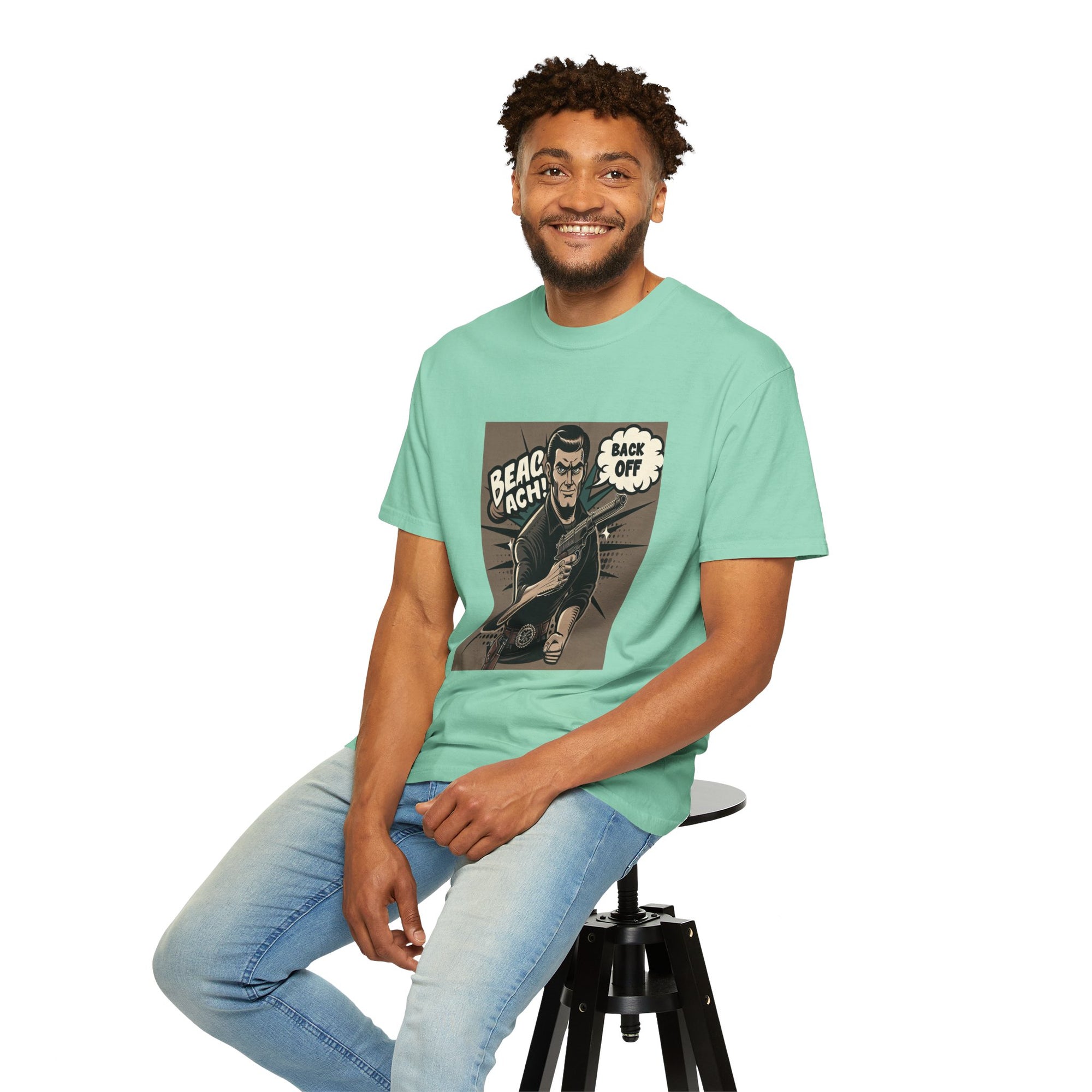 Unisex Back Off Graphic Printed T-shirt