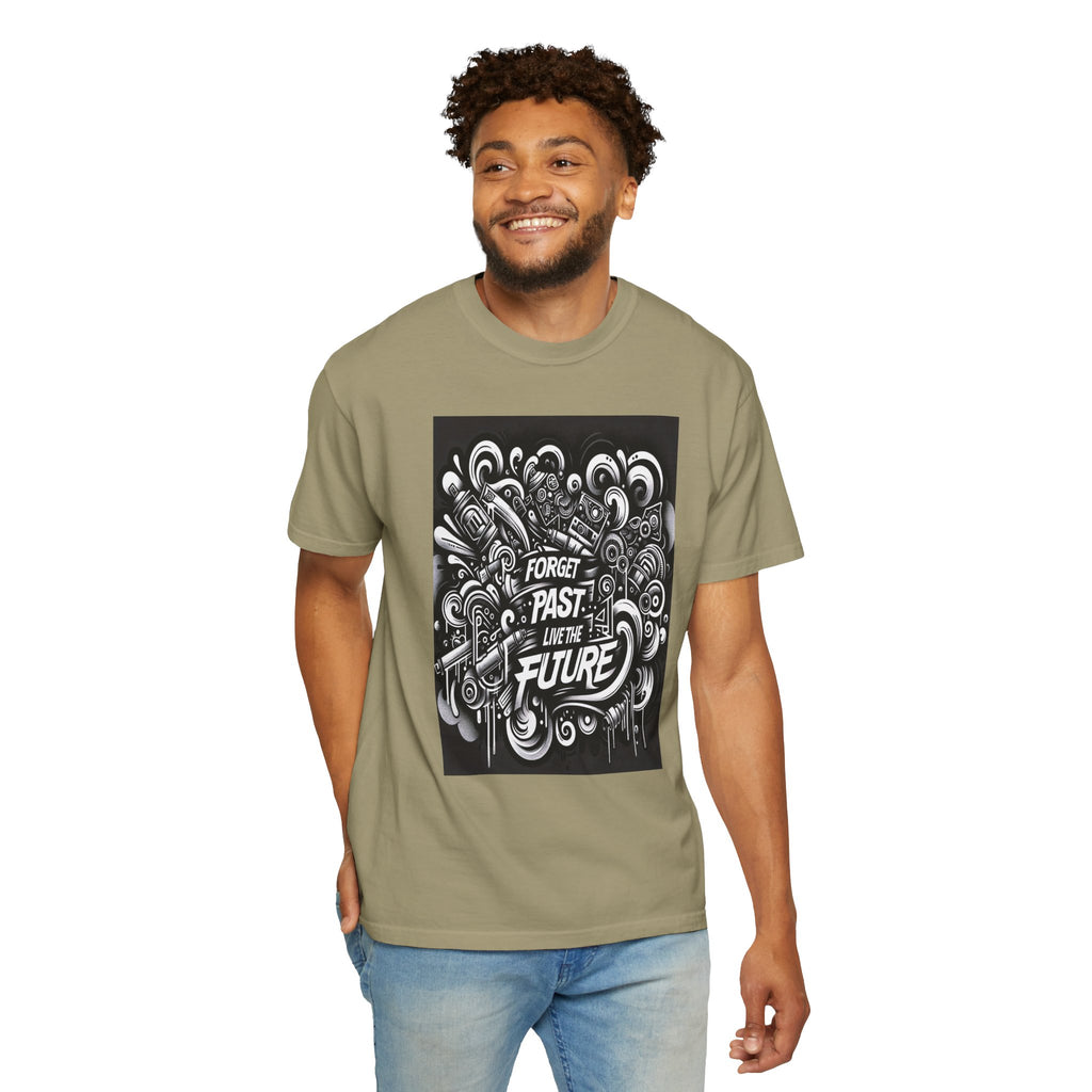 Unisex Forget Past Live the Future Graphic Printed T-shirt