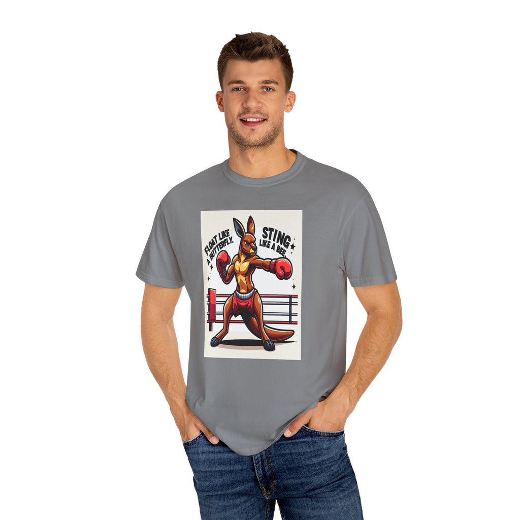 Unisex Boxing Kangaroo Graphic Printed T-shirt