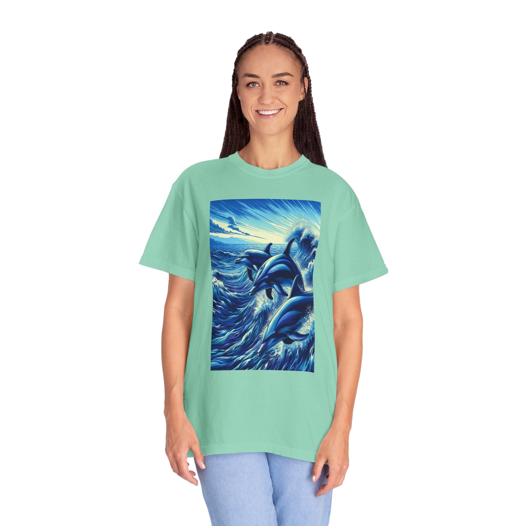 Unisex Dolphins Graphic Printed T-shirt