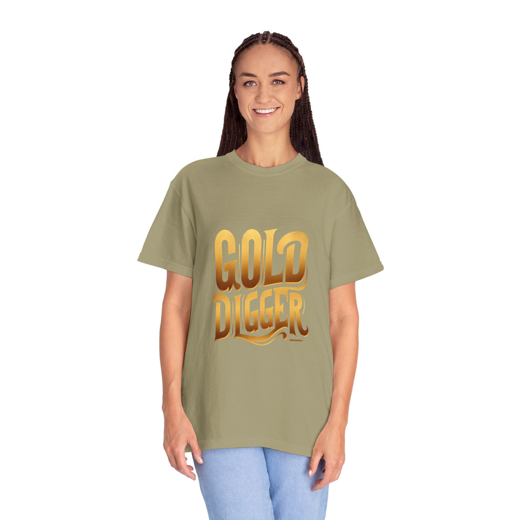 Unisex Garment-Dyed Gold Digger T-shirt