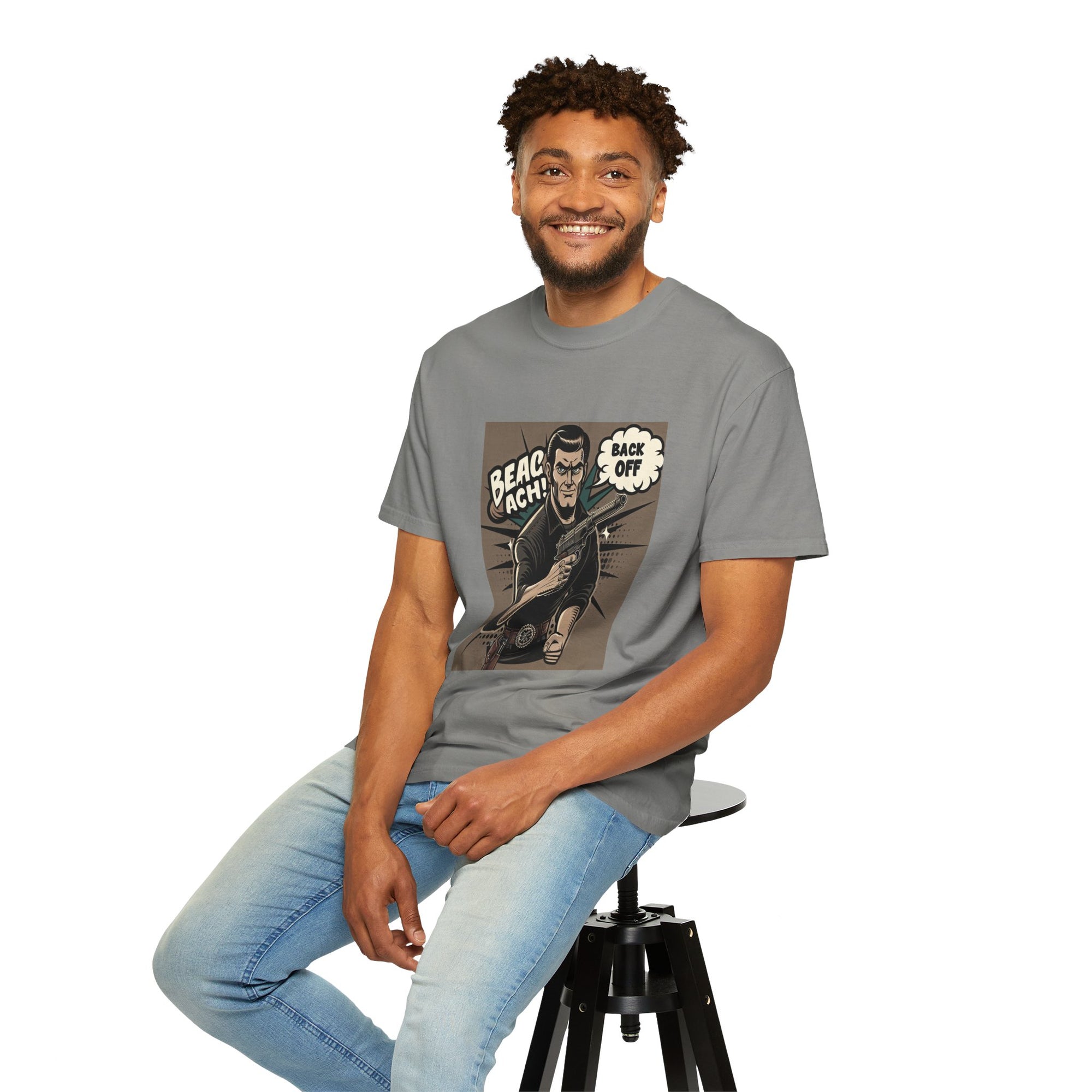 Unisex Back Off Graphic Printed T-shirt