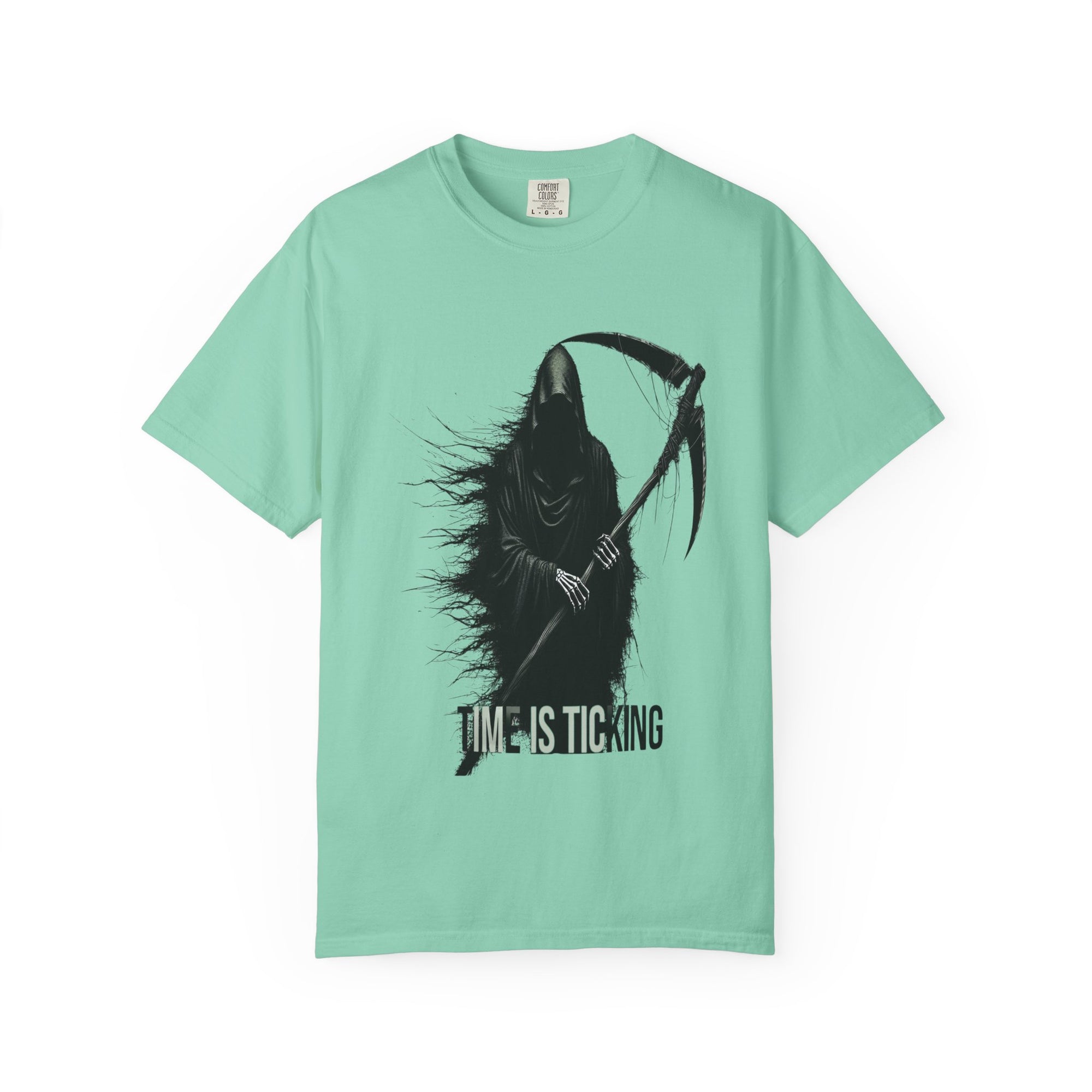 Unisex Time Ticking Reaper Graphic Printed T-shirt