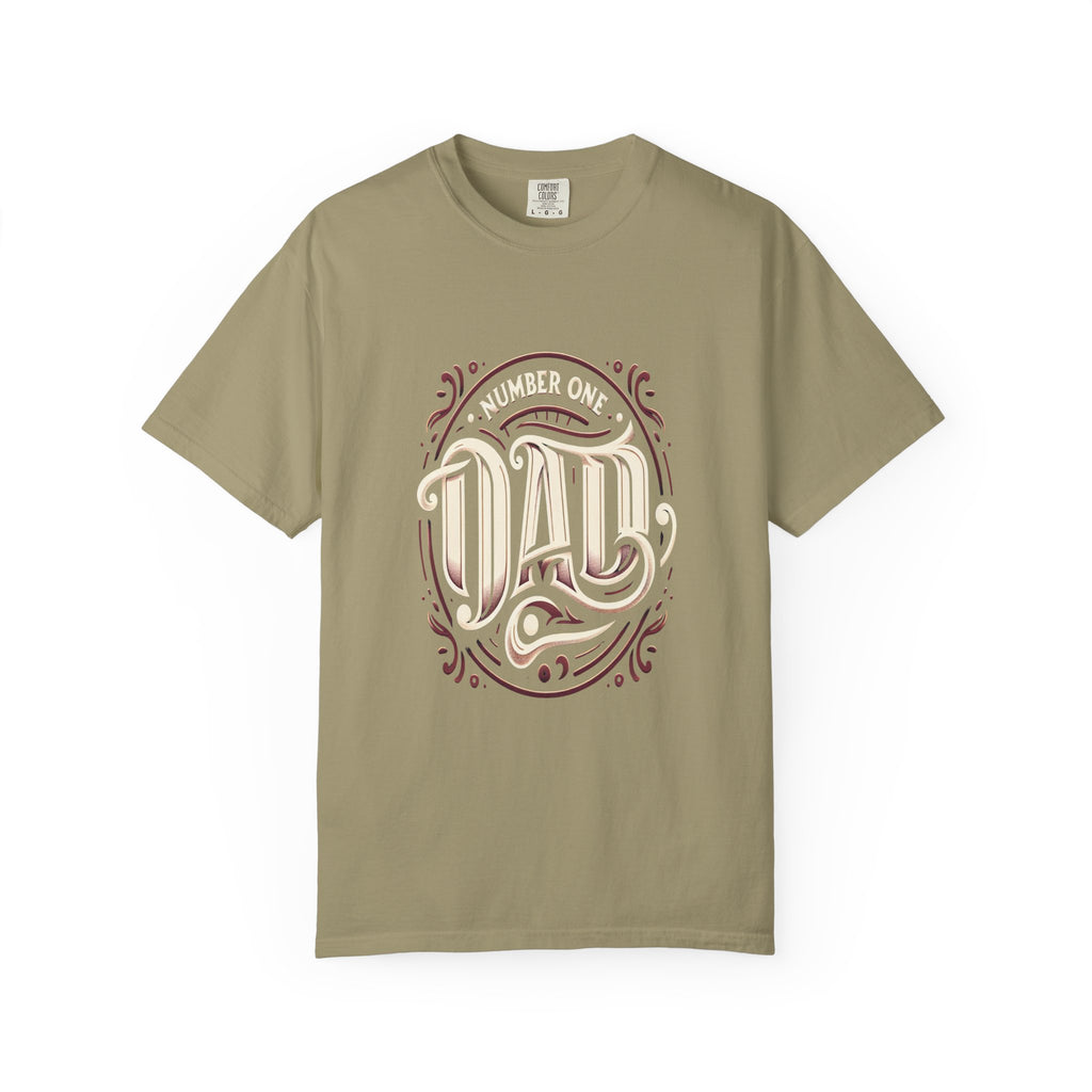 Unisex Garment-Dyed Number One Dad T-shirt